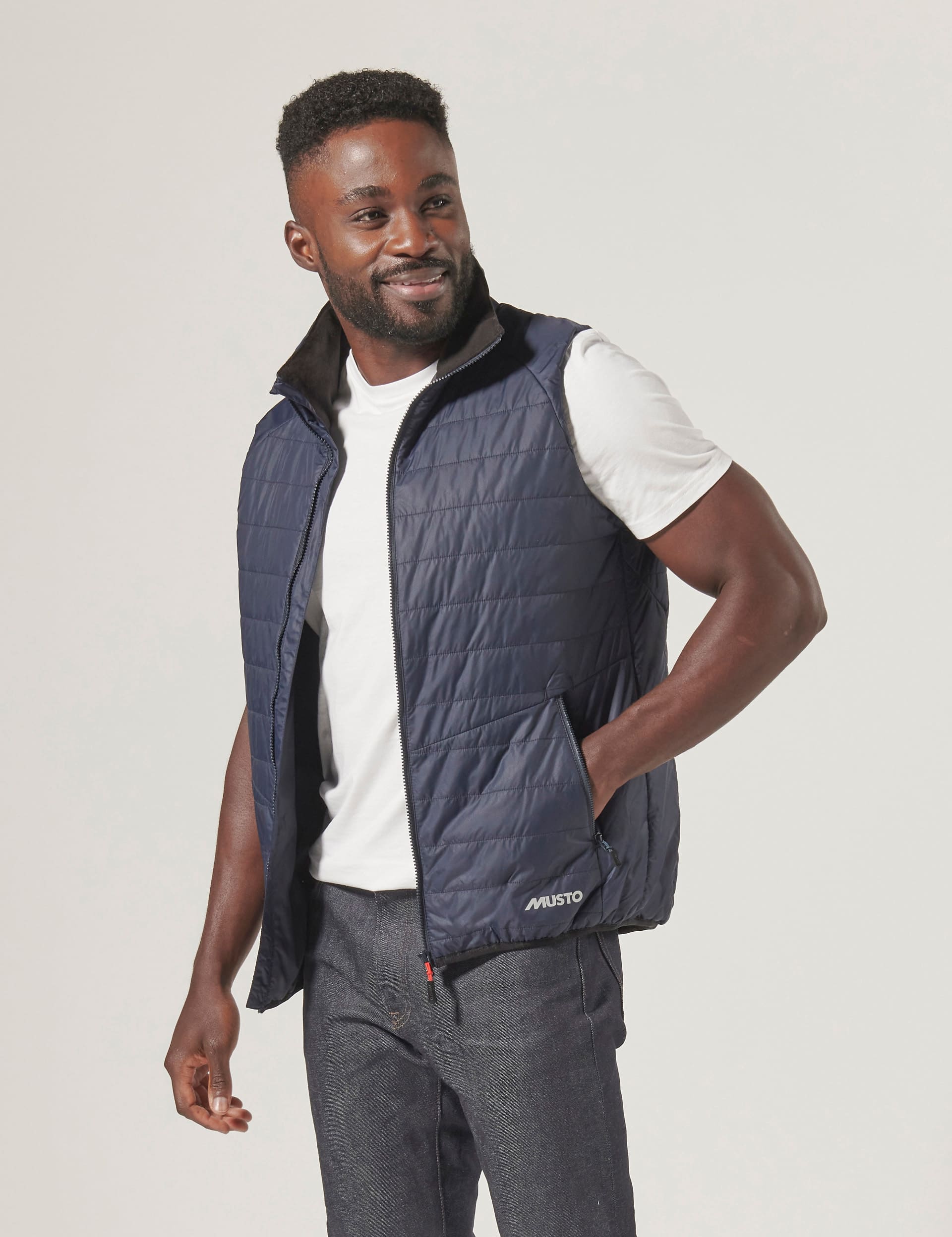 Musto Men's Padded Gilet - M - Navy, Navy