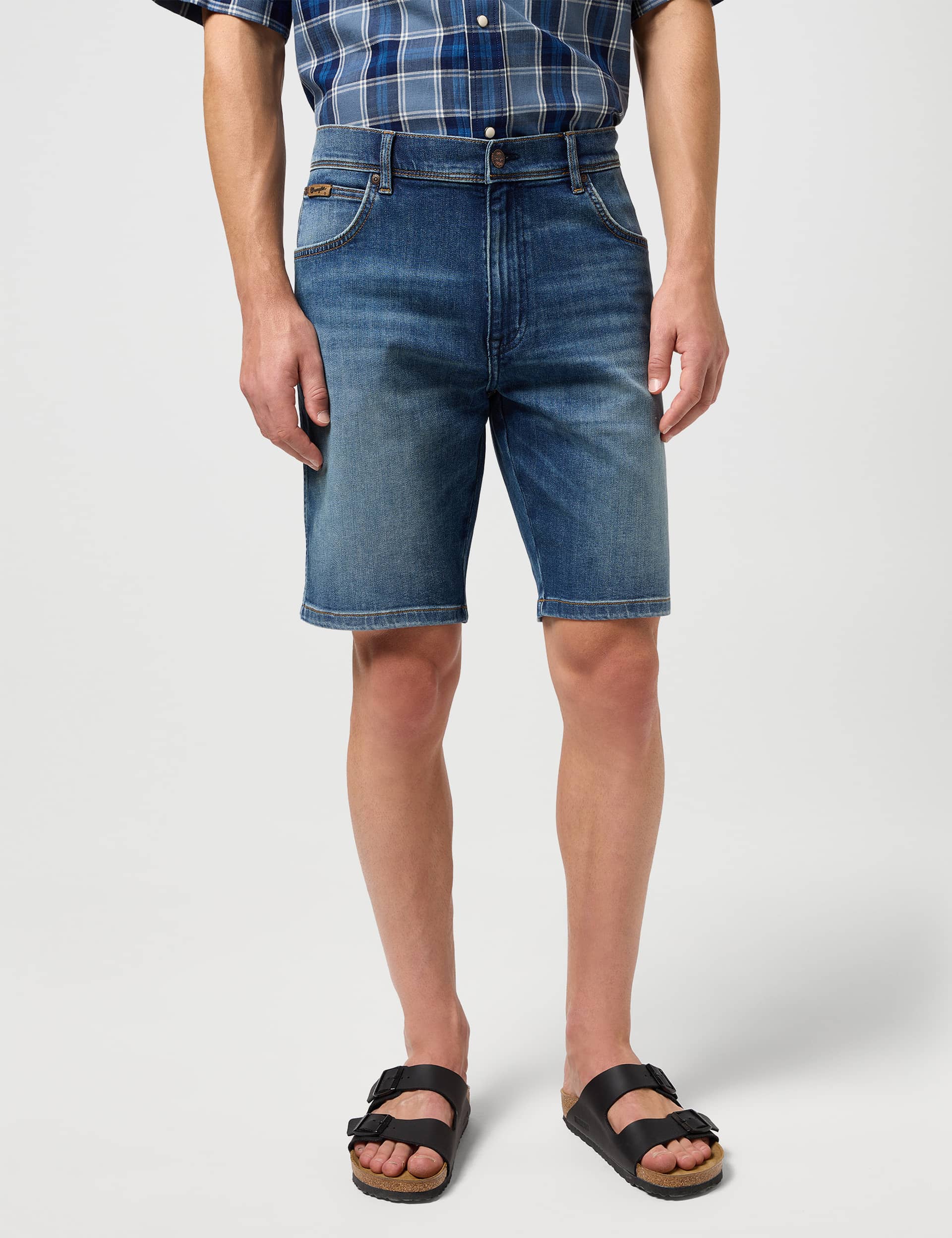 Wrangler Men's Cotton Rich 5 Pocket Denim Shorts