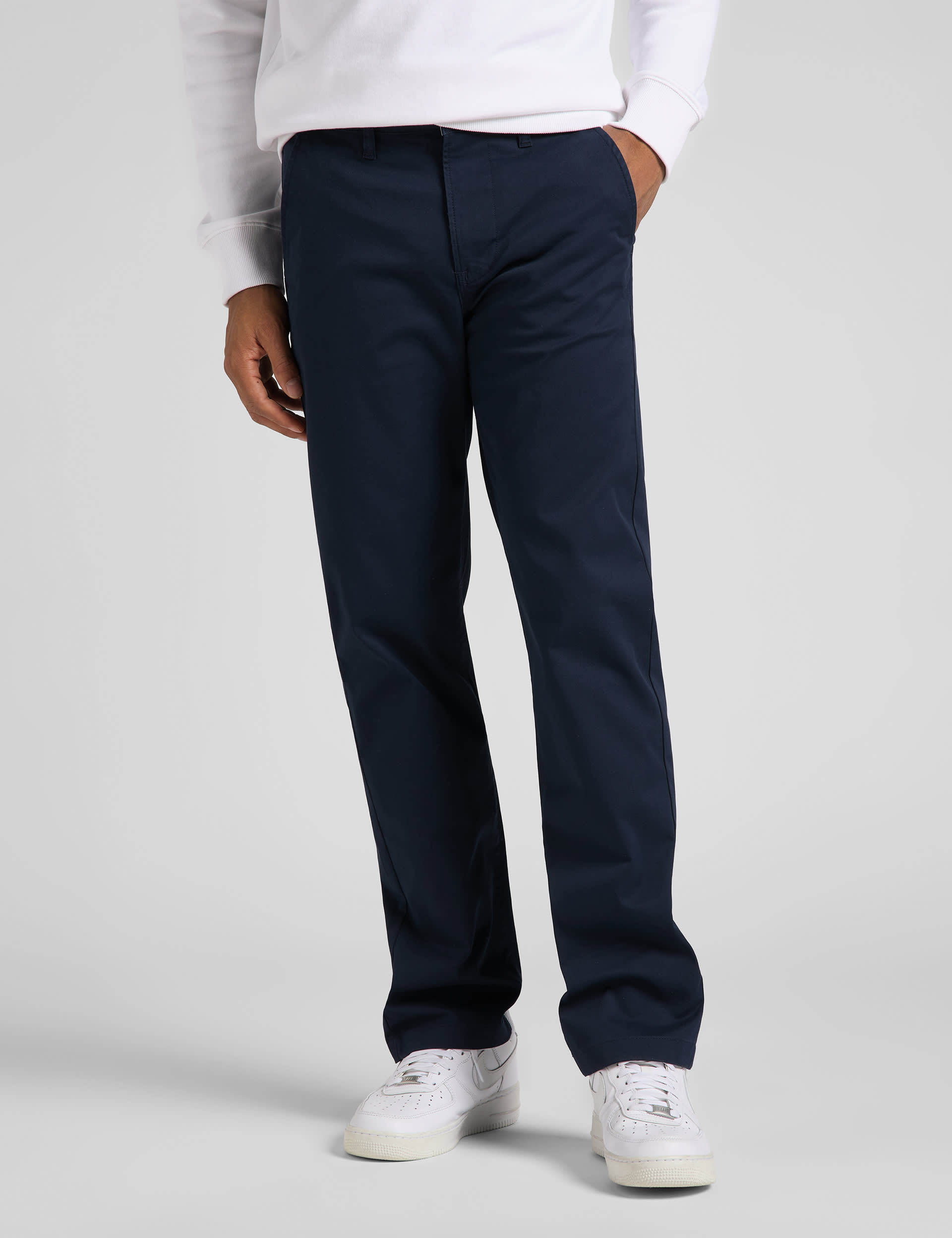 Lee Men's Regular Fit Chinos - 3430 - Navy, Navy