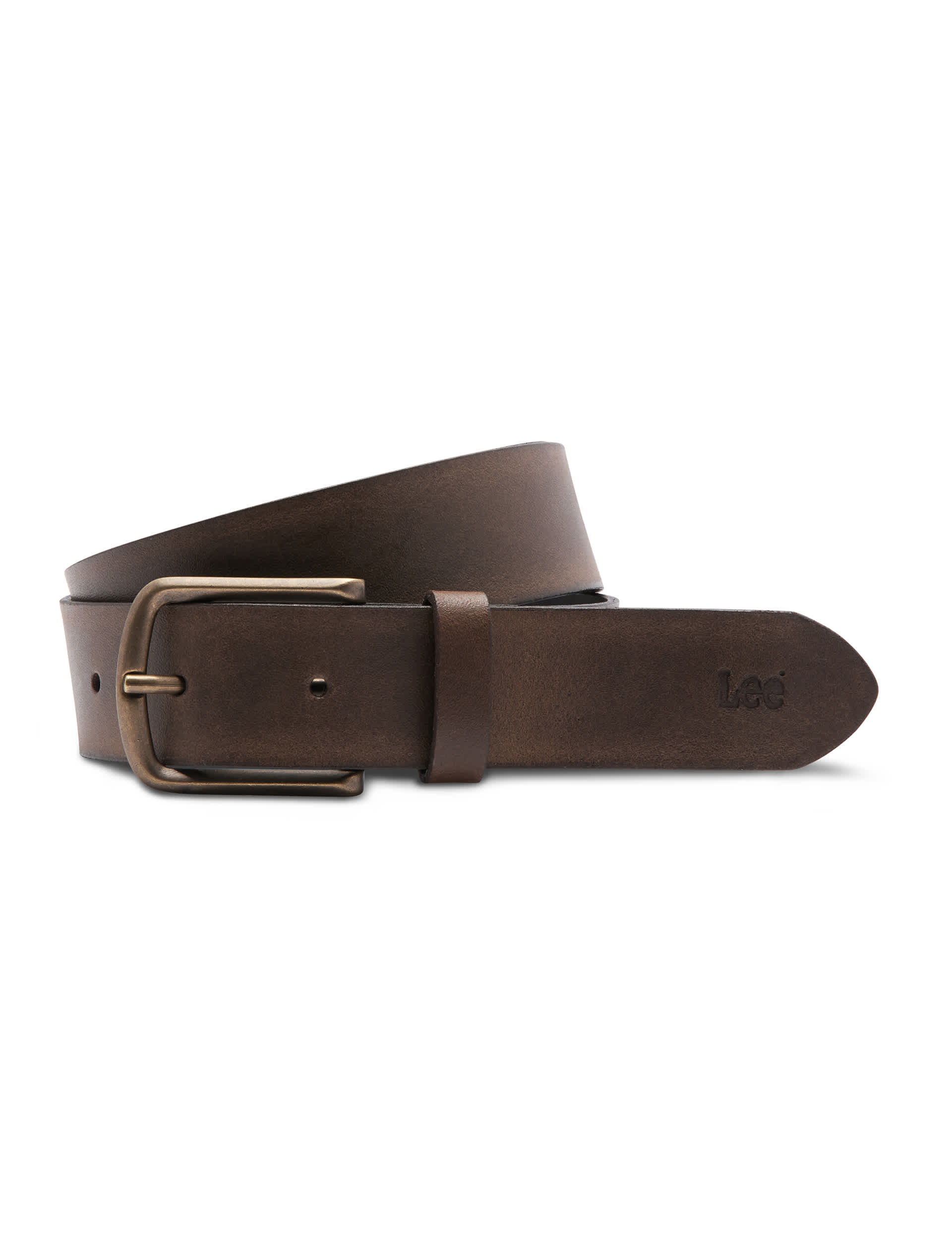 Lee Men's Leather Belt - 41.5 - Dark Brown, Dark Brown