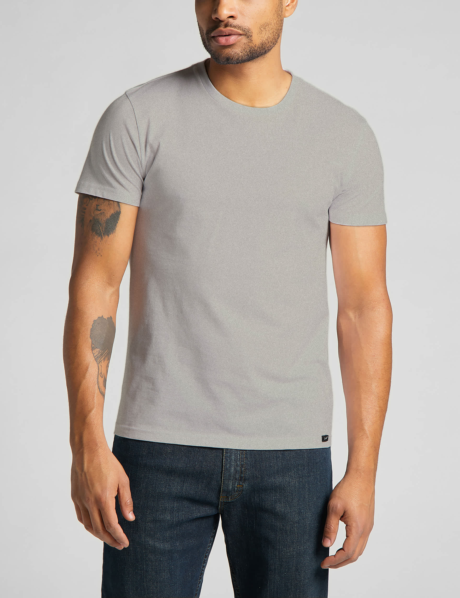 Lee Men's 2pk Pure Cotton Crew Neck T-Shirts