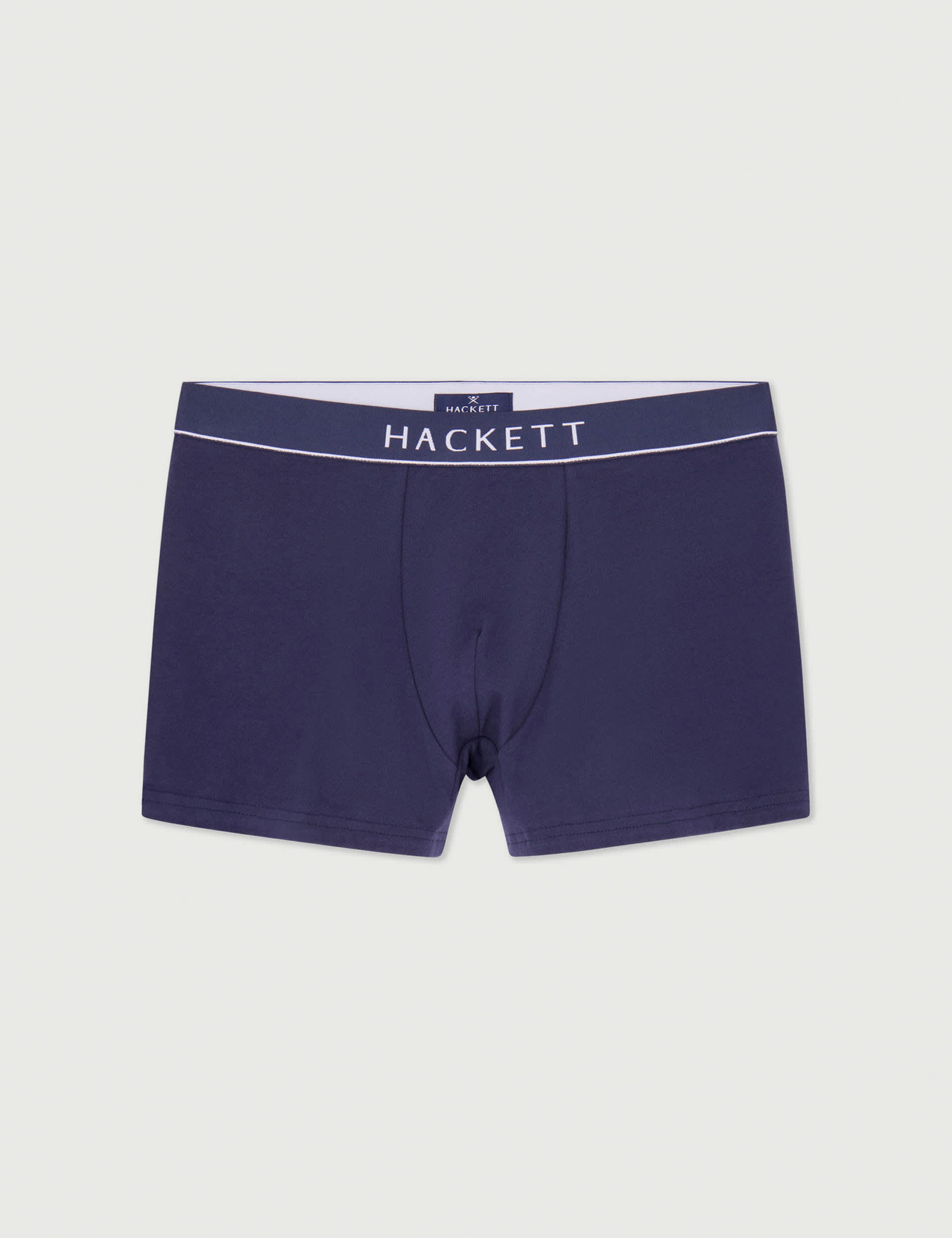 Hackett Men's 3pk Cotton Rich Trunks - L - Navy, White,Navy