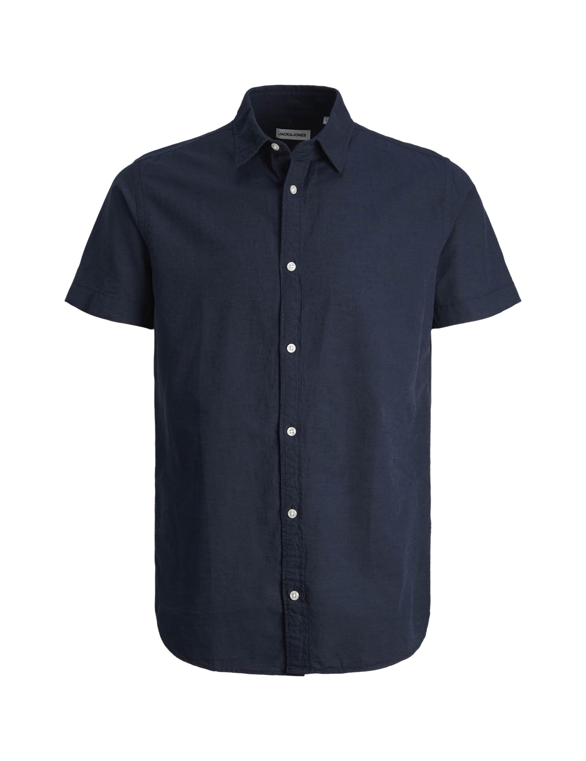 Jack & Jones Men's Cotton Linen Blend Oxford Shirt