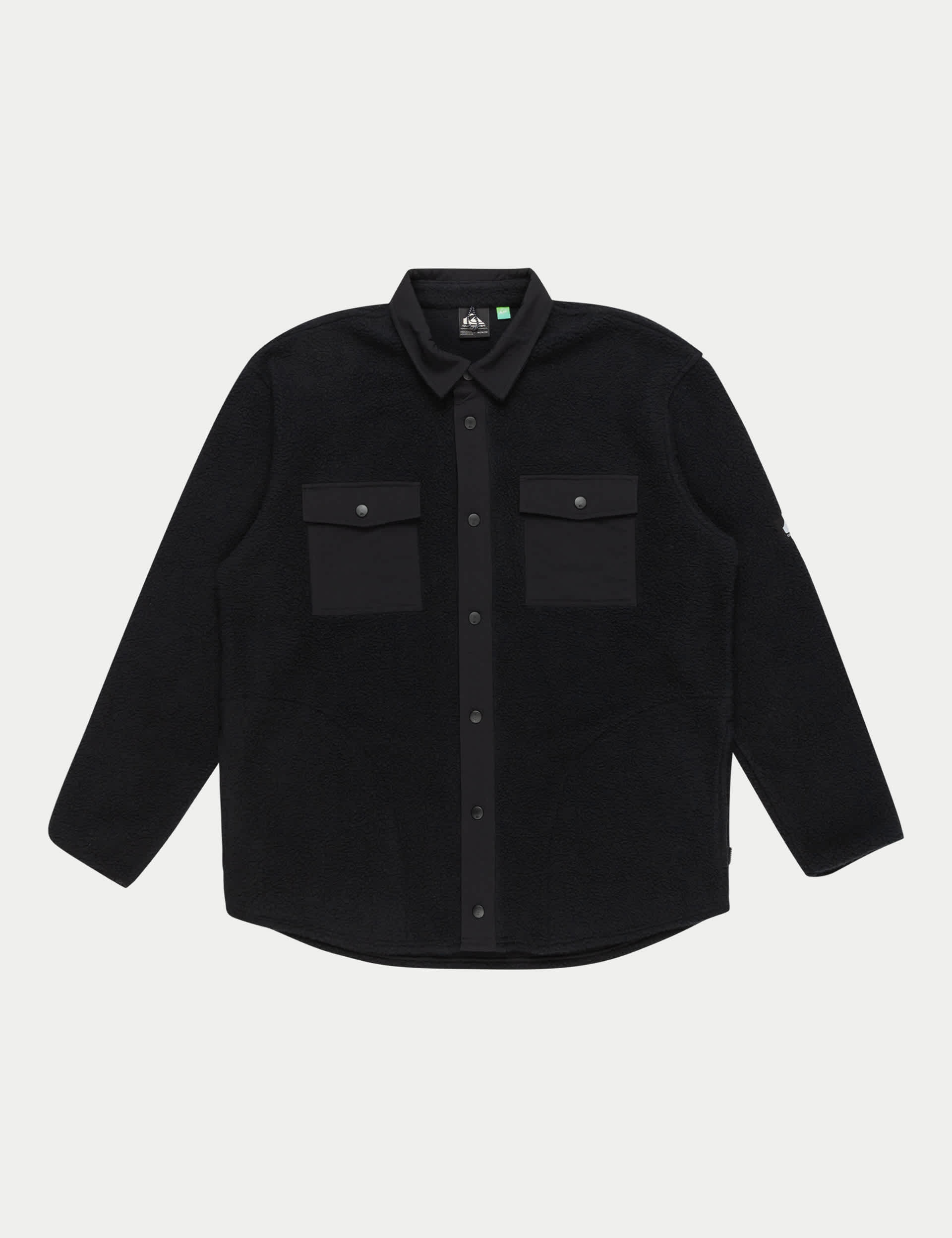 Quiksilver Men's Clean Coast Overshirt - M - Black, Black