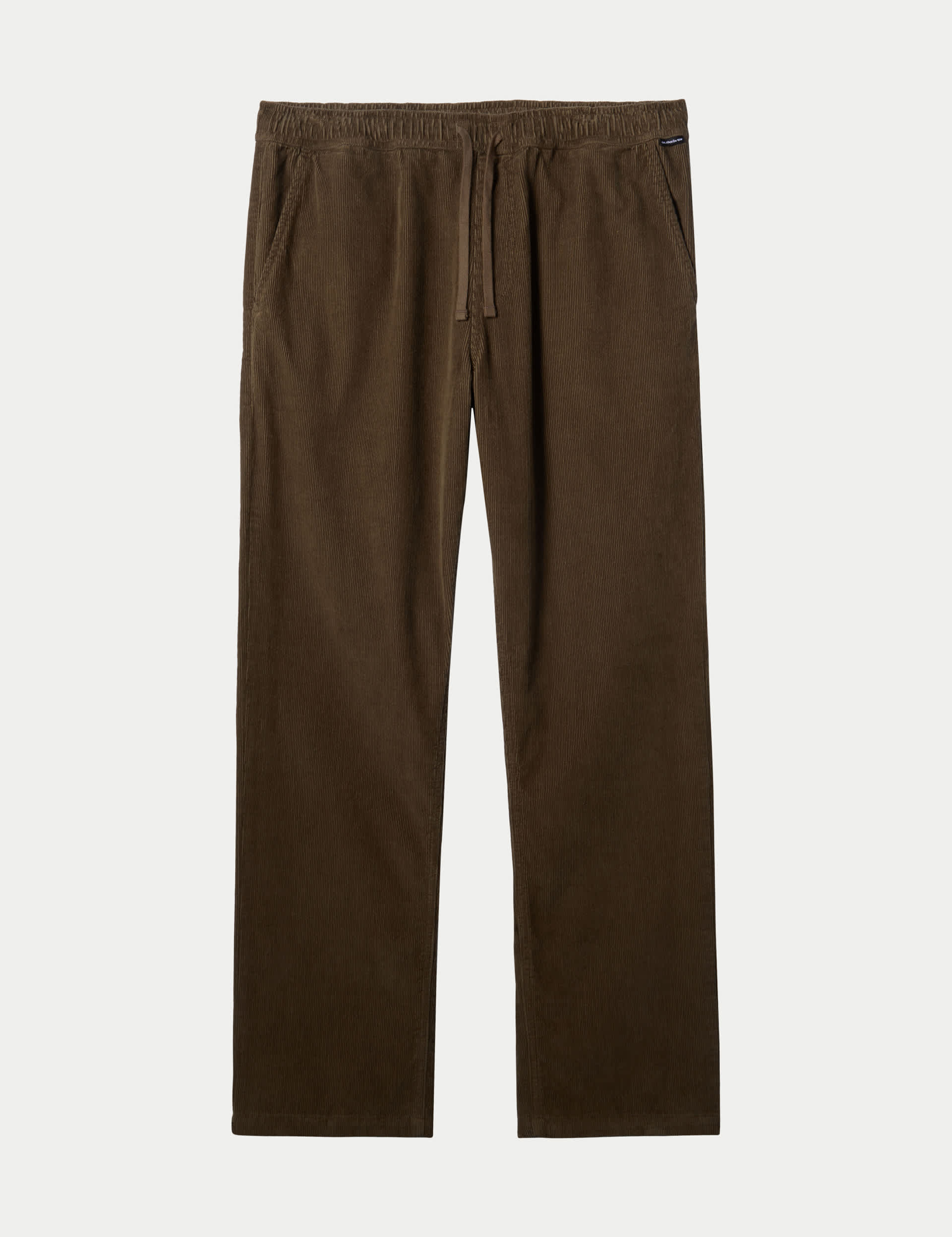 Quiksilver Men's Pure Cotton Corduroy Trousers - Khaki, Khaki