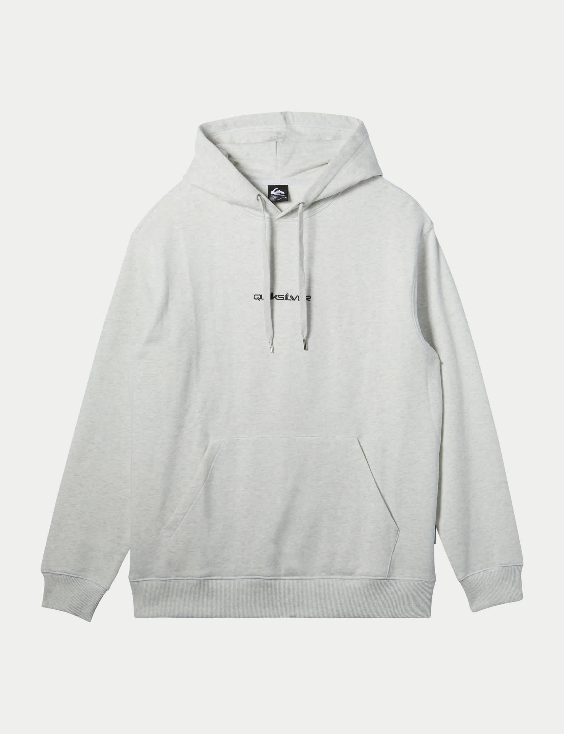 Quiksilver Men's Pure Cotton Logo Hoodie - M - Grey, Grey