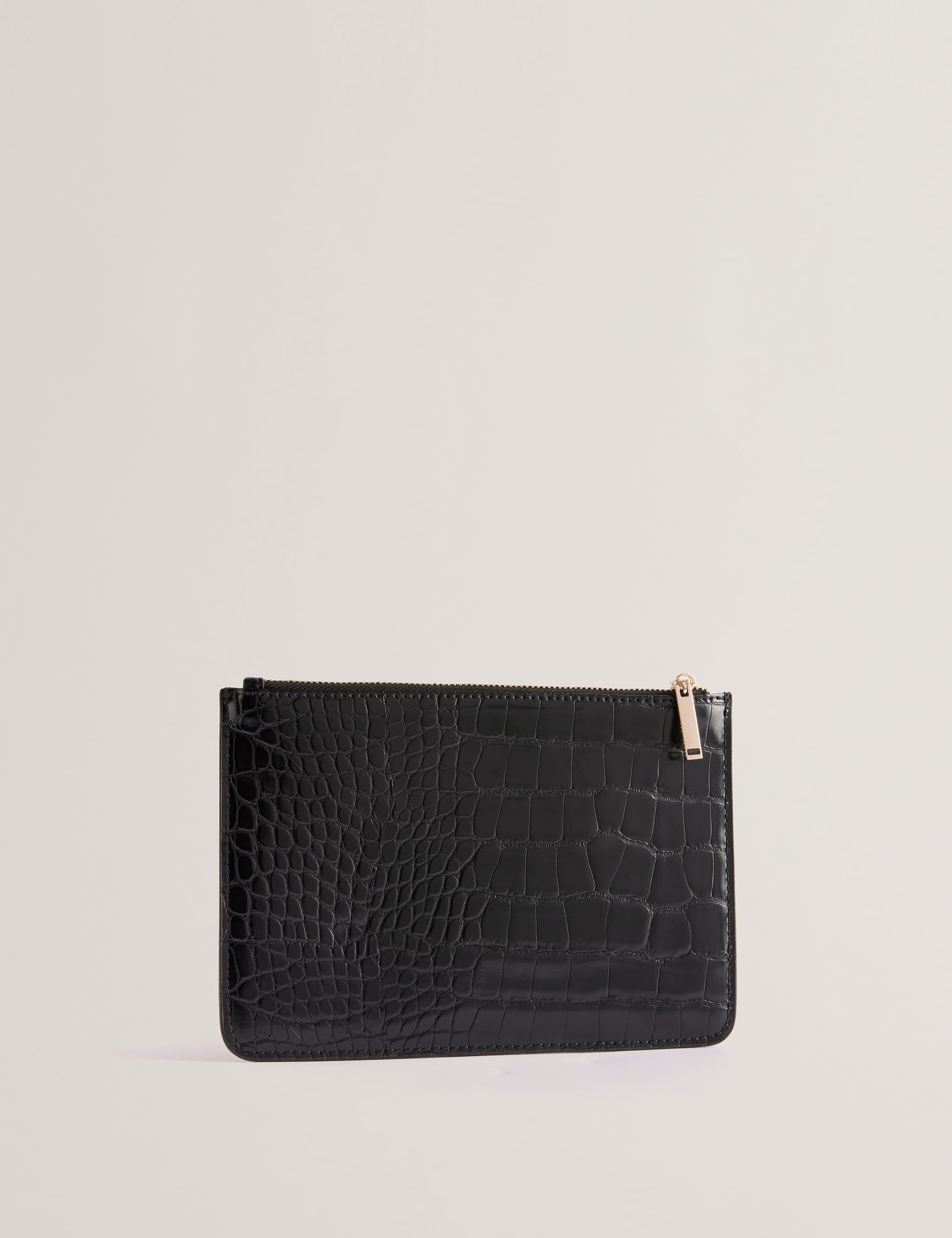 Ted Baker Women's Wendiia Imitation Croc Wallet - Black, Black