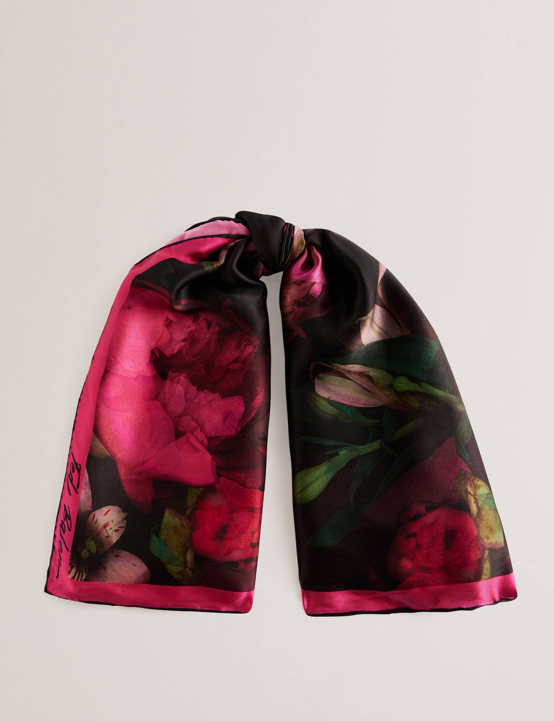 Ted Baker Women's Leeeaa Printed Silk Satin Square Scarf - Black, Black