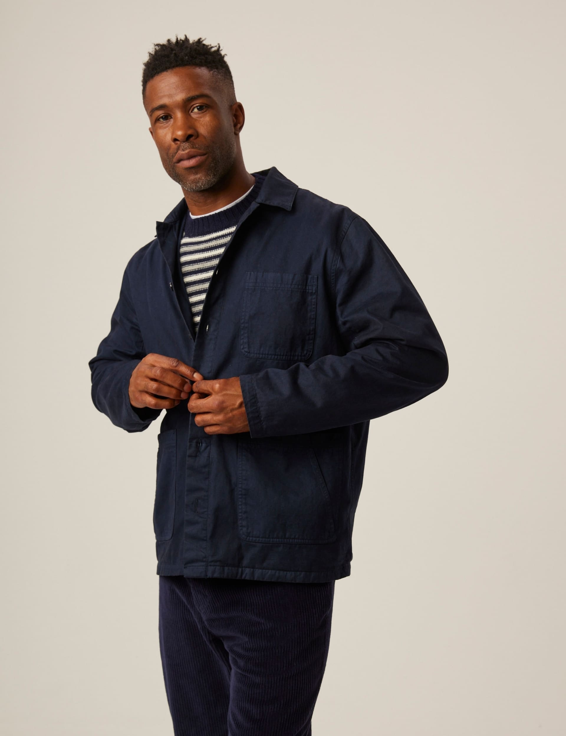 Peregrine Men's Chore Jacket - XL - Navy, Stone,Navy