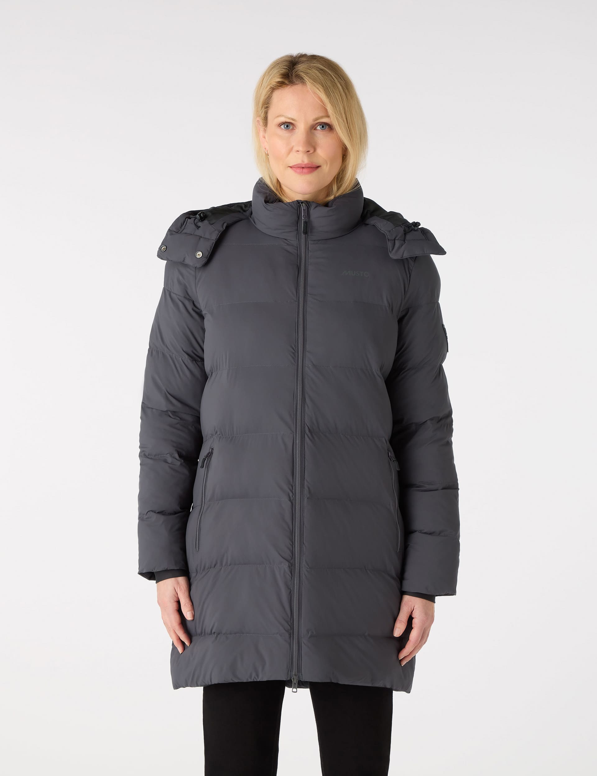 Musto Women's Active Puffer Coat - 14REG - Dark Grey, Purple,Dark Grey