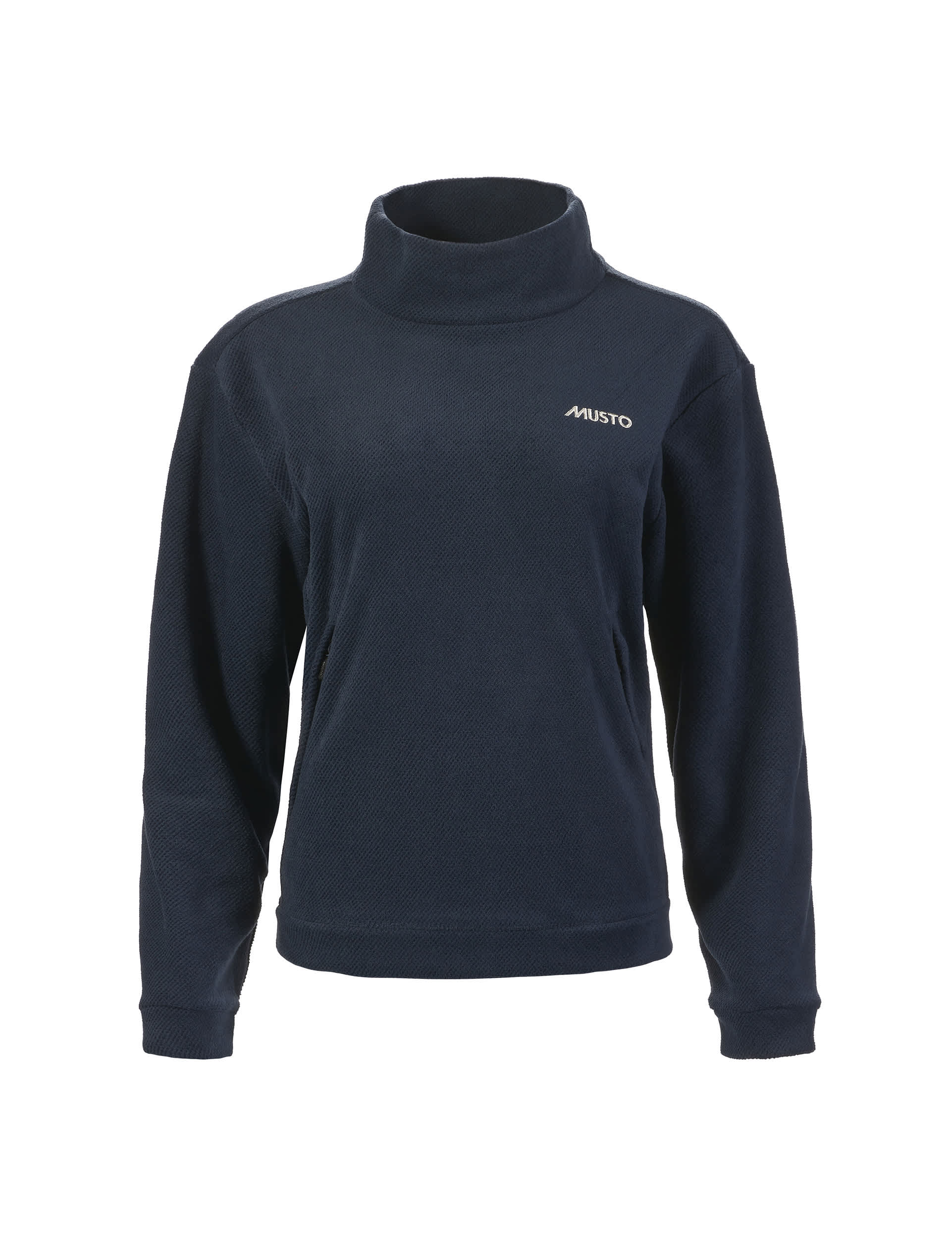 Musto Women's Fleece Funnel Neck Jumper - 12REG - Navy, Navy