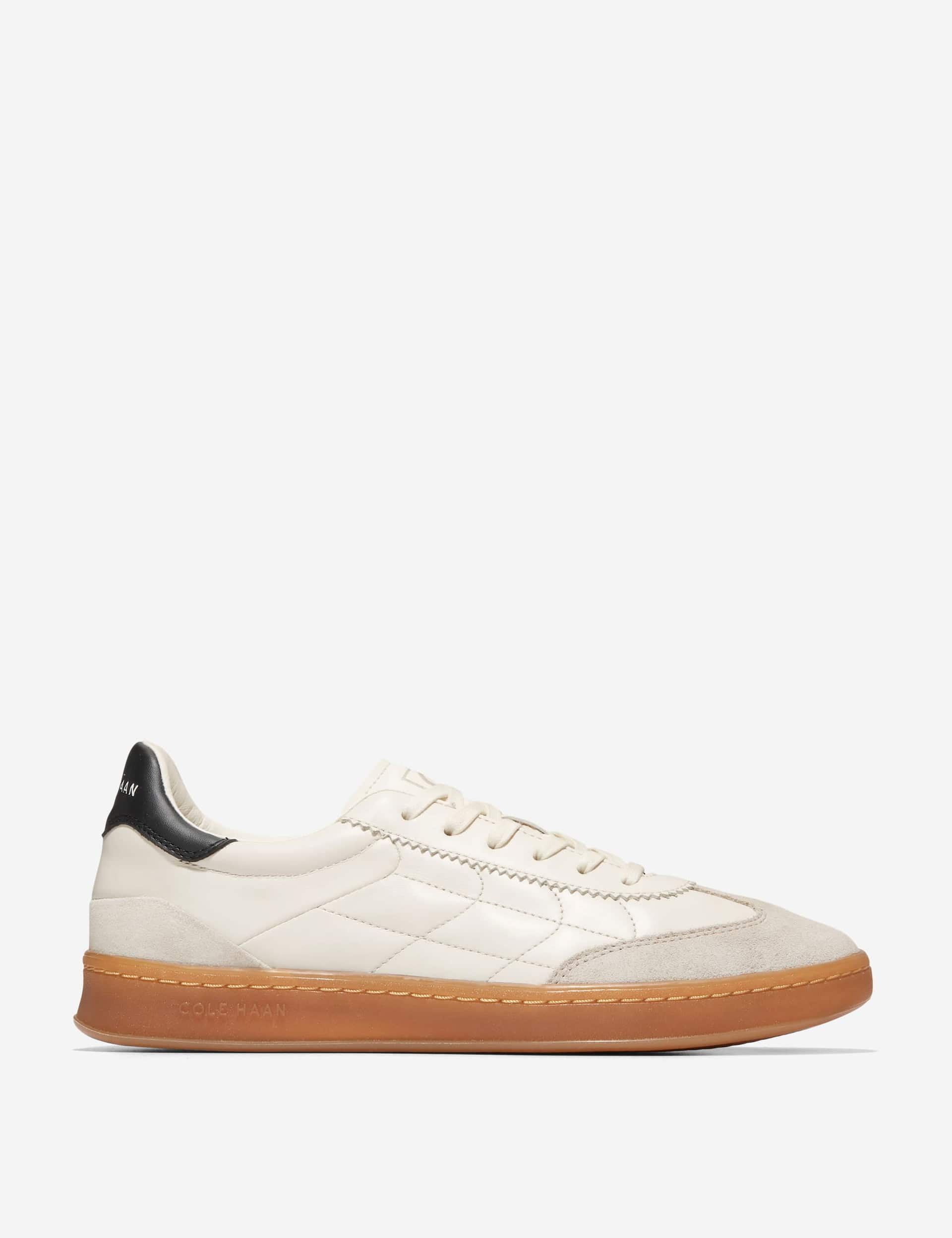 Cole Haan Men's GrandPro Breakaway Leather Lace-Up Trainers - 10 - Ivory, Ivory