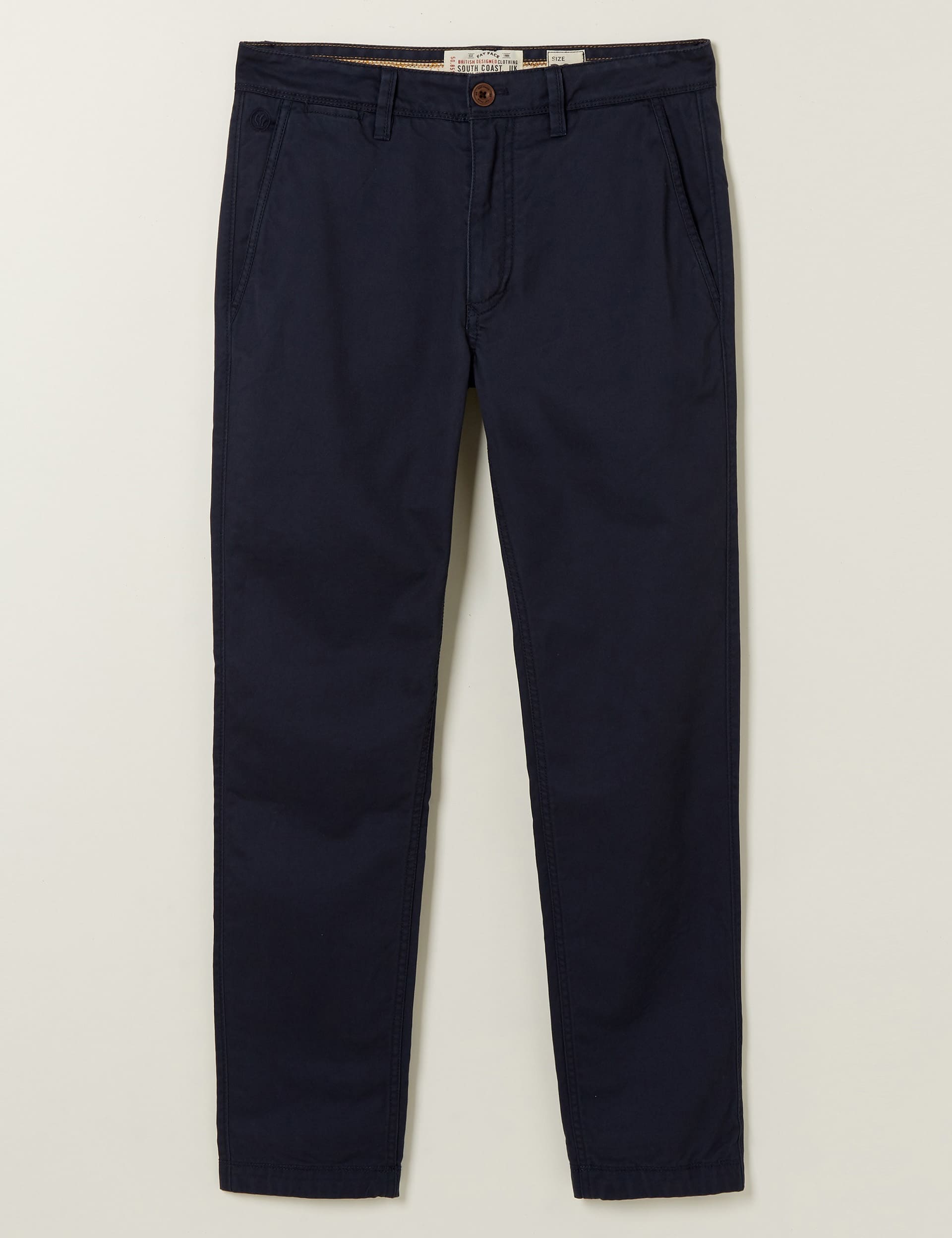 Fatface Men's Regular Fit Chinos - 34SHT - Navy, Navy