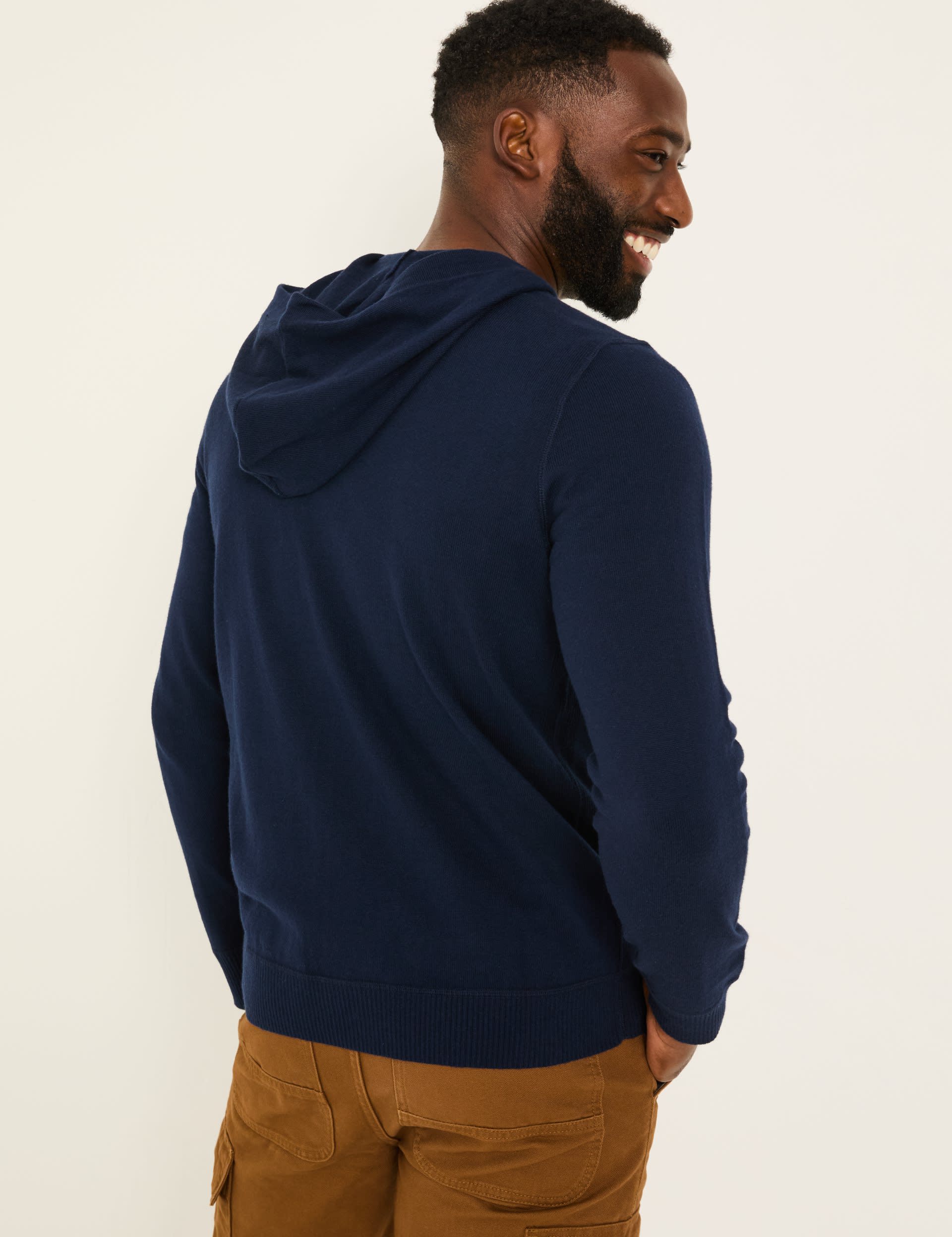 Fatface Men's Hoody with Cashmere - XLREG - Navy, Navy