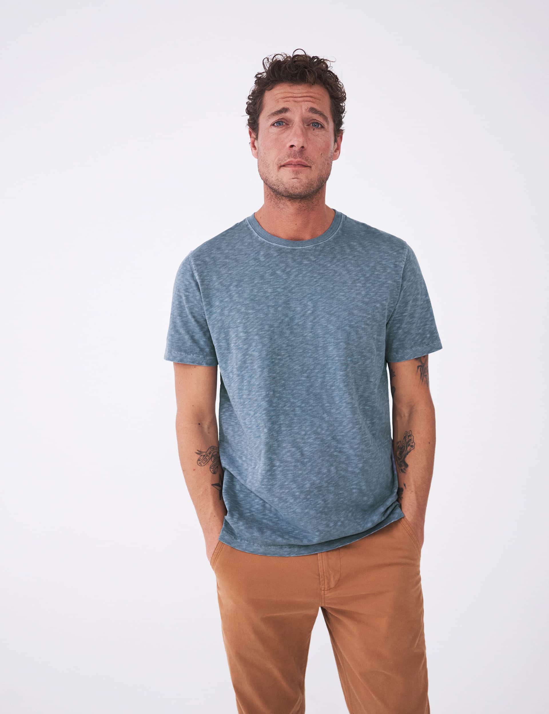 White Stuff Men's Pure Cotton Crew Neck T-Shirt