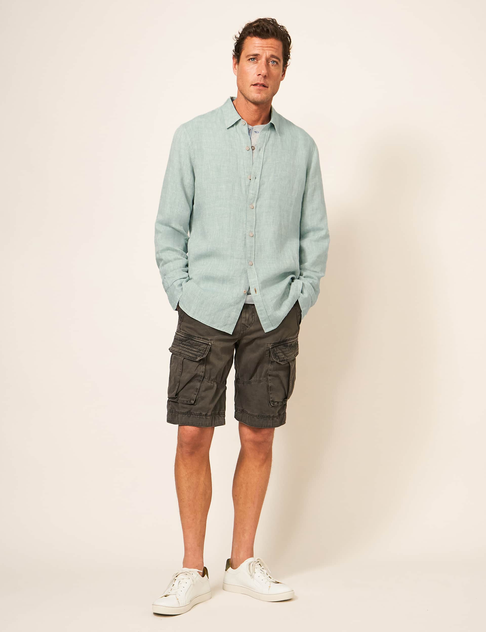 White Stuff Men's Pure Linen Shirt