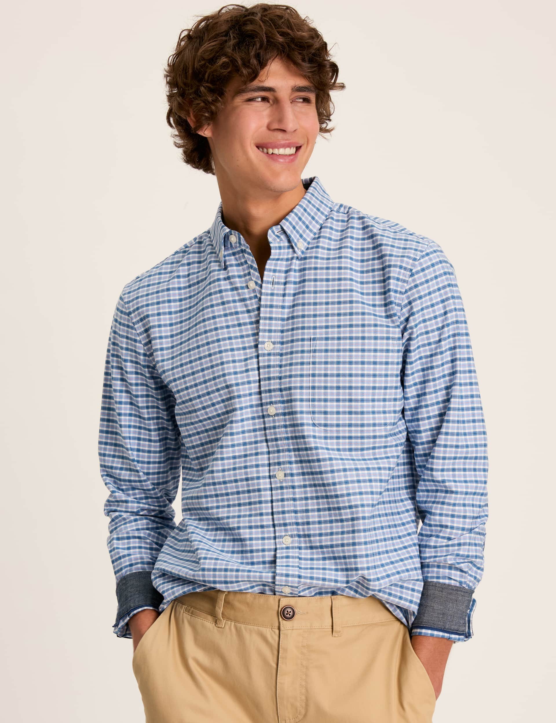 Joules Men's Pure Cotton Check Oxford Shirt