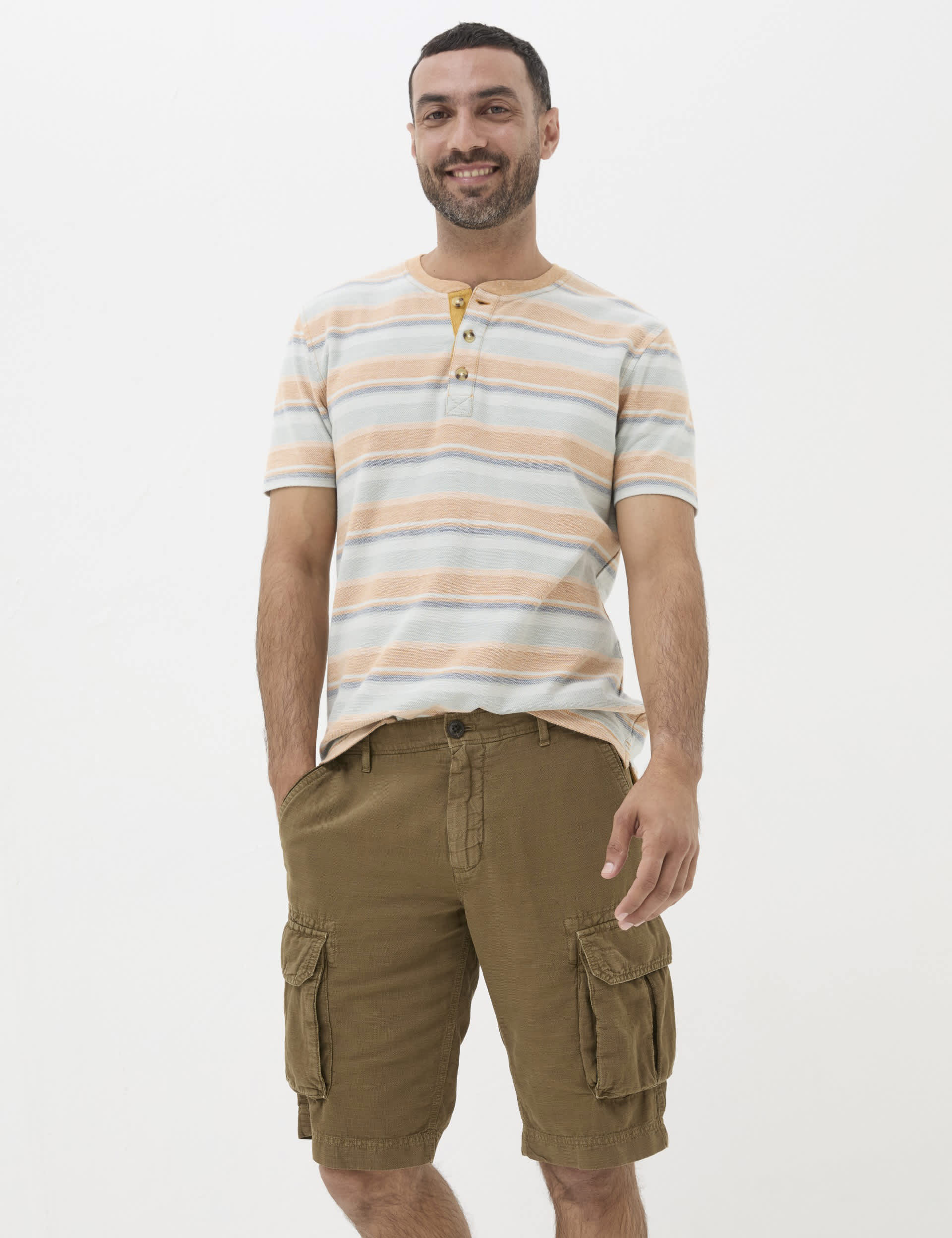 Fatface Men's Linen Blend Cargo Shorts