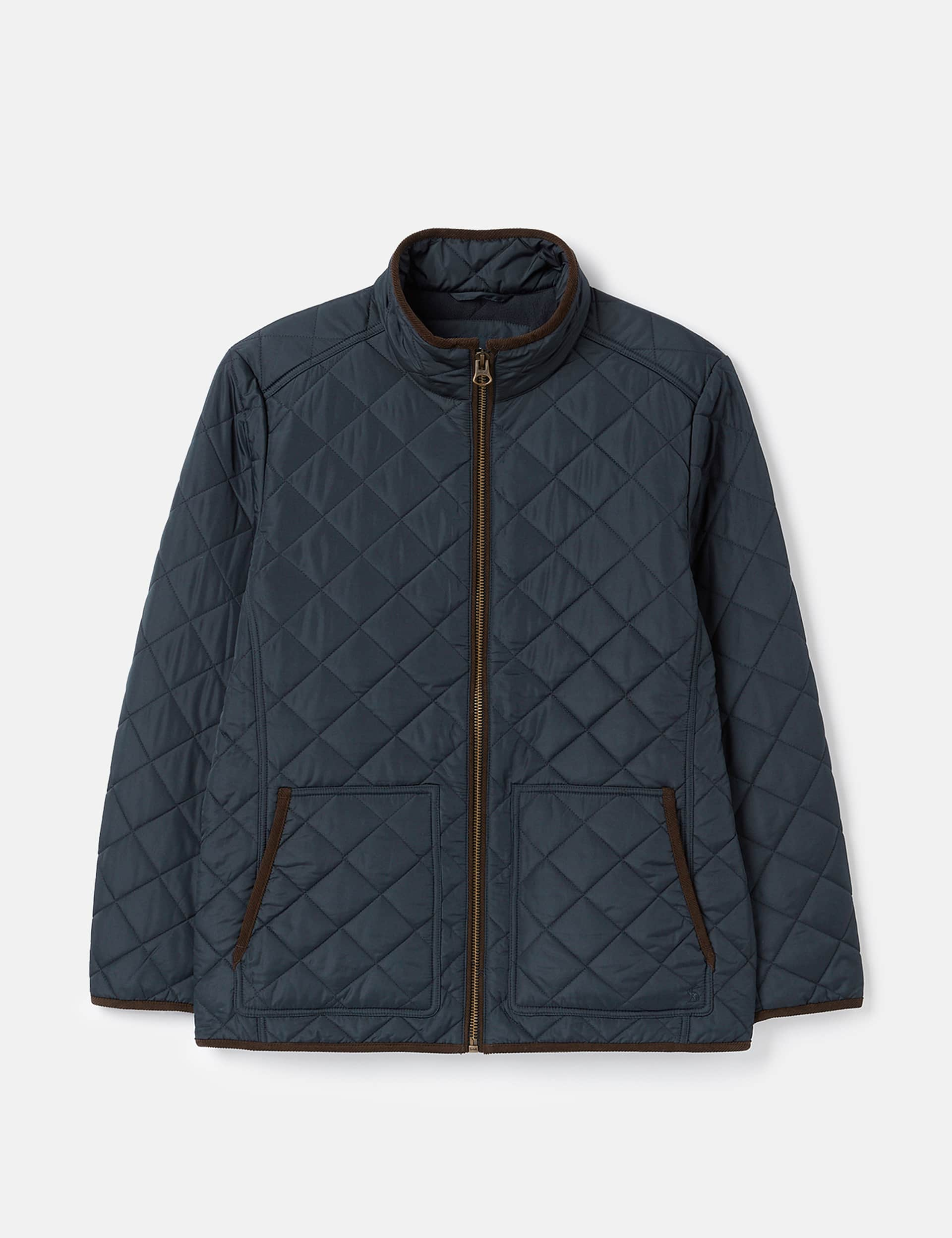 Joules Men's Pure Cotton Quilted Jacket - S - Navy, Navy