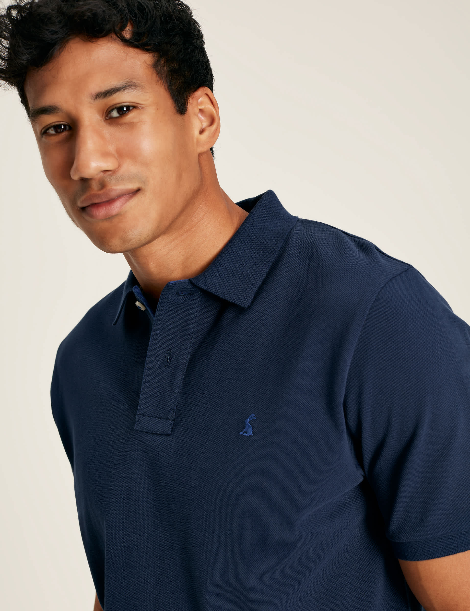 Joules Men's Pure Cotton Pique Polo Shirt - M - Navy, Navy