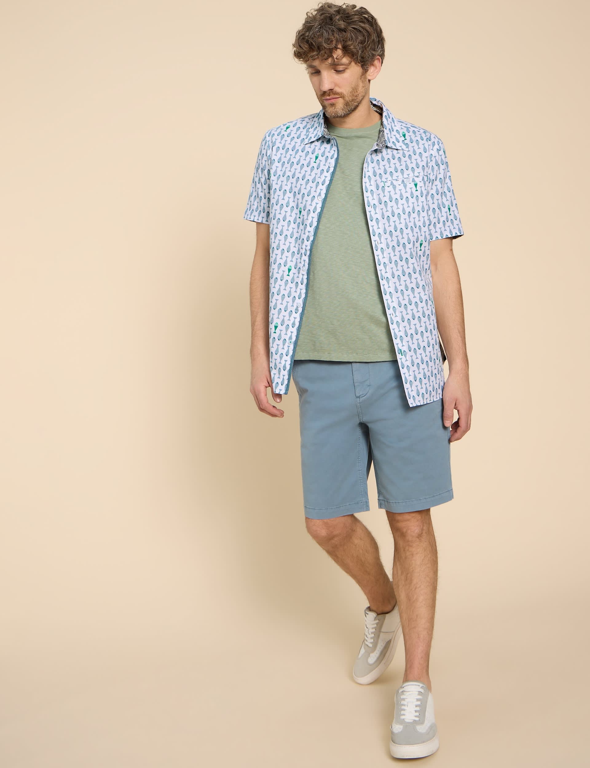 White Stuff Men's Pure Cotton Print Shirt