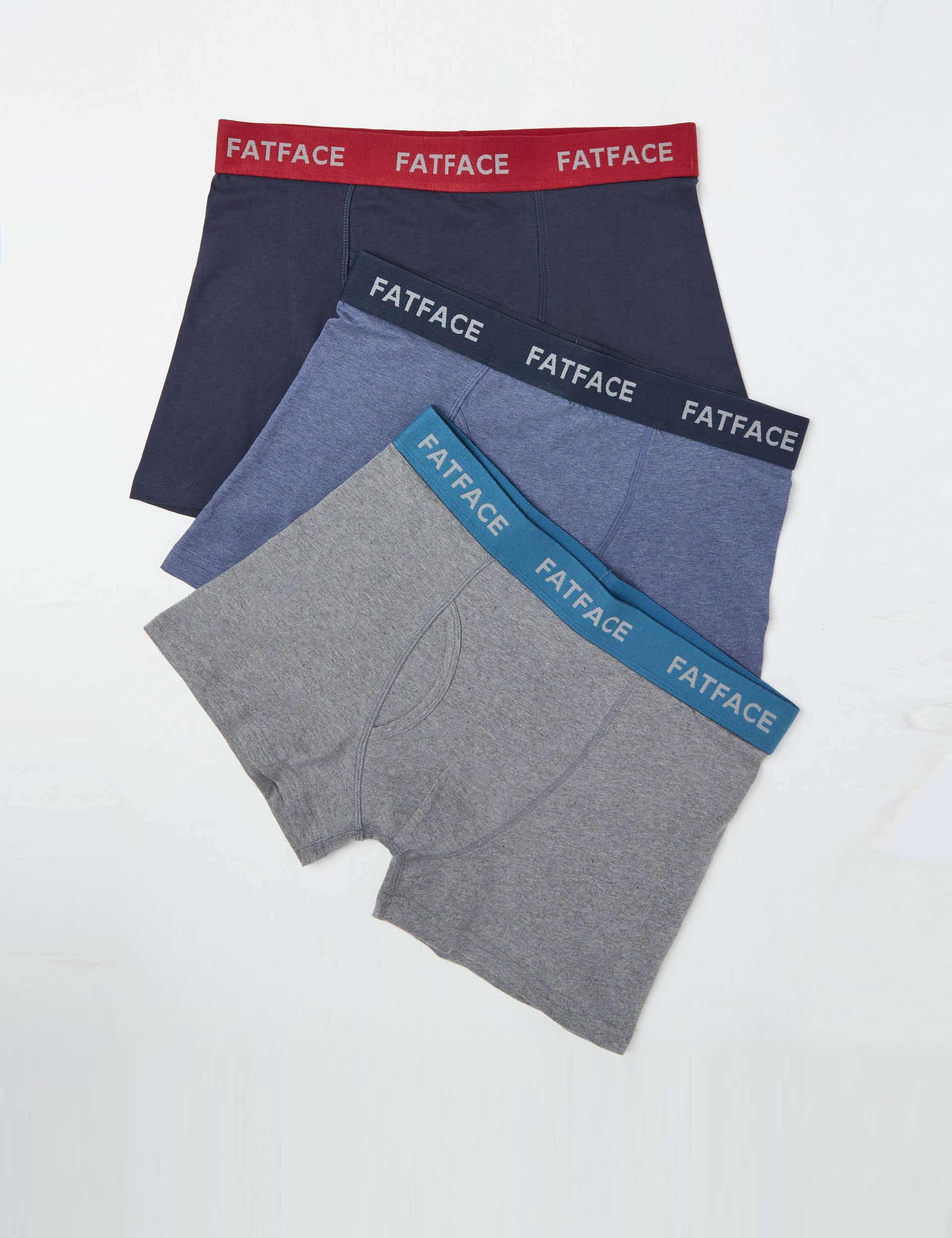 Fatface Men's 3pk Cotton Stretch Boxers - M - Multi, Multi