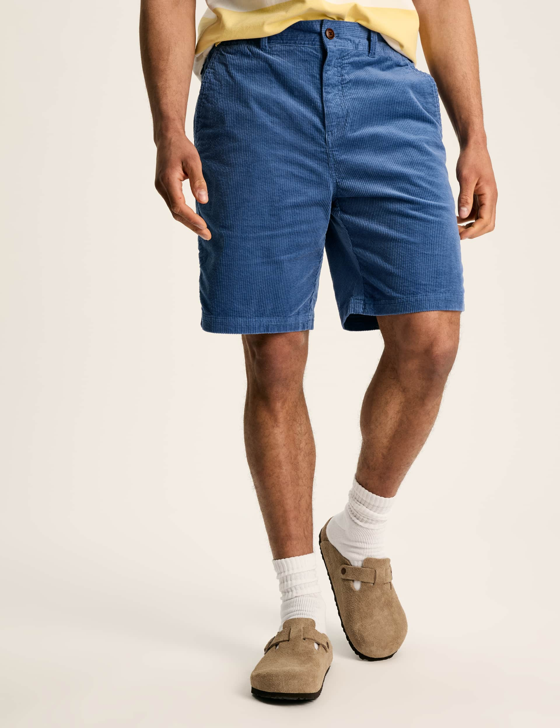 Joules Men's Regular Fit Cotton Rich Chino Shorts - 34REG - Mid Blue, Mid Blue