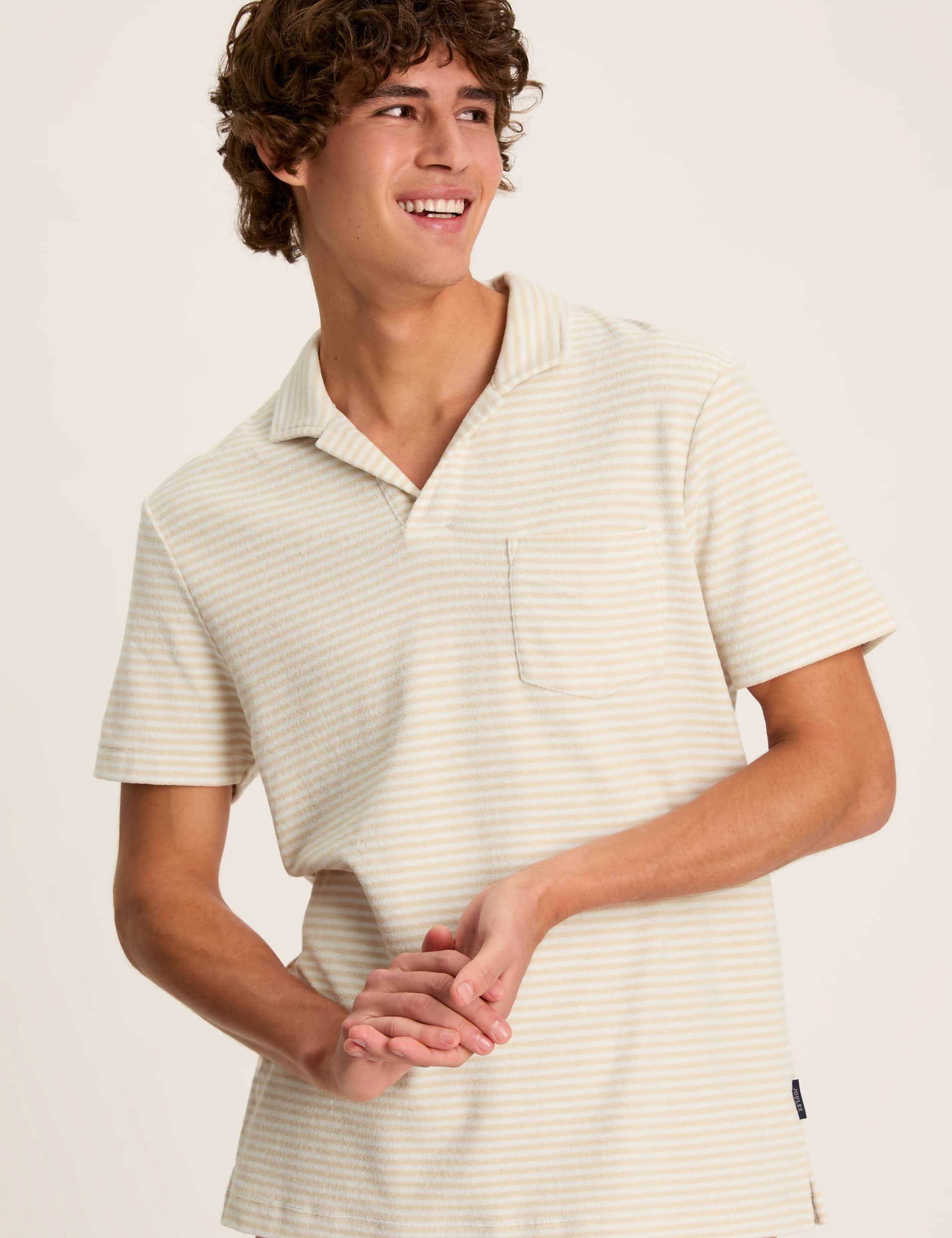 Joules Men's Pure Cotton Striped Polo Shirt
