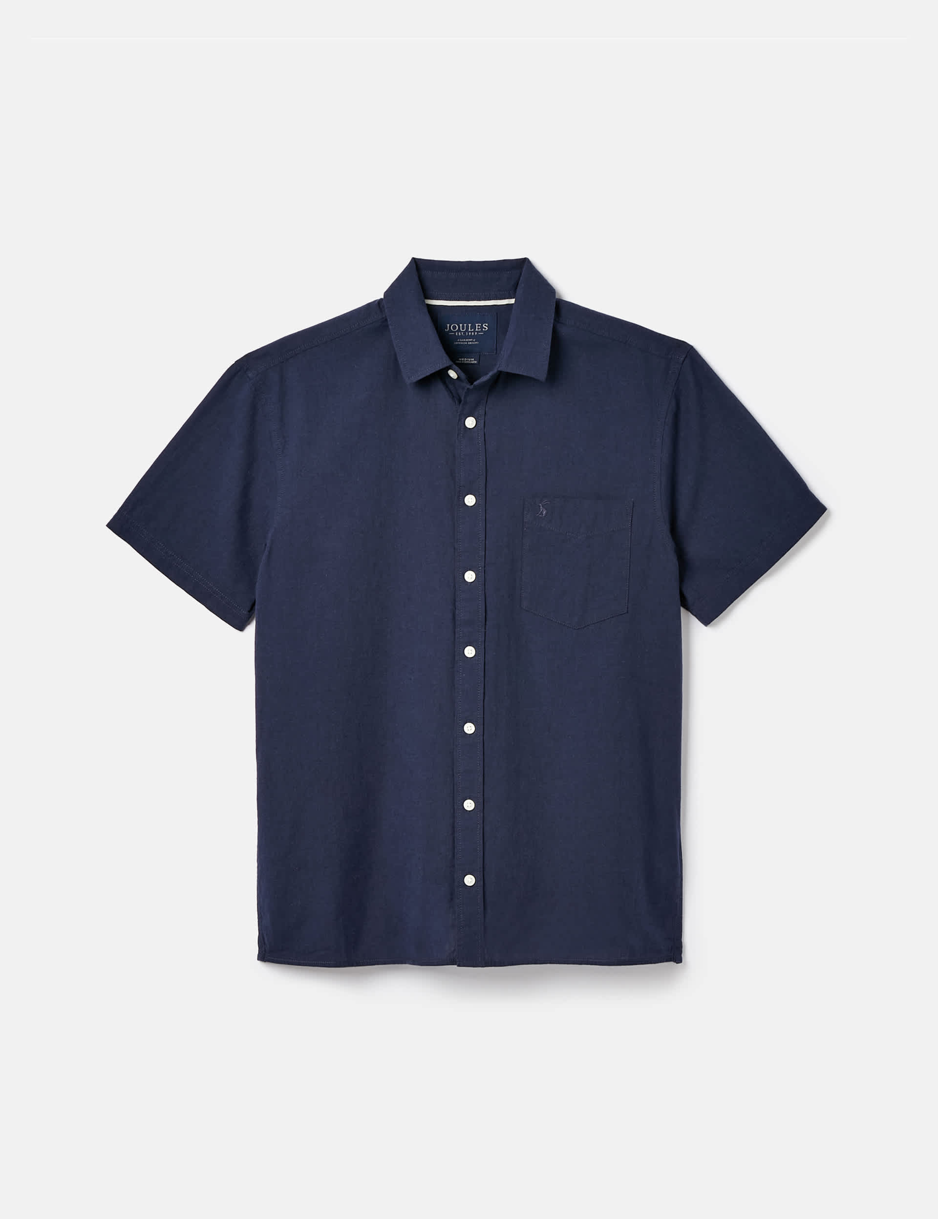 Joules Men's Linen Rich Shirt - Navy, Navy