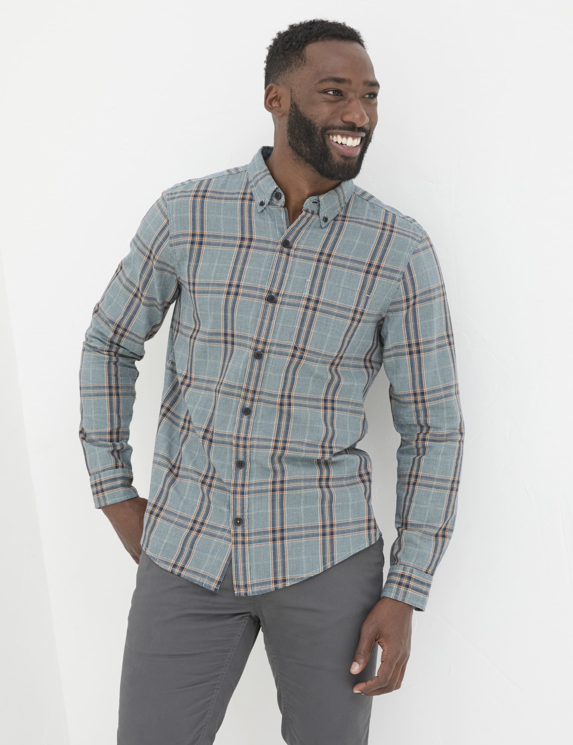 Fatface Men's Pure Cotton Check Shirt