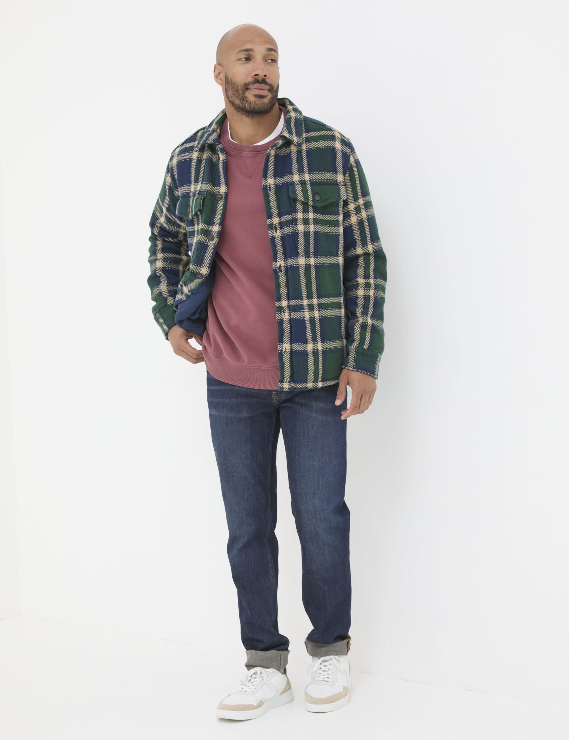 Fatface Men's Pure Cotton Check Overshirt