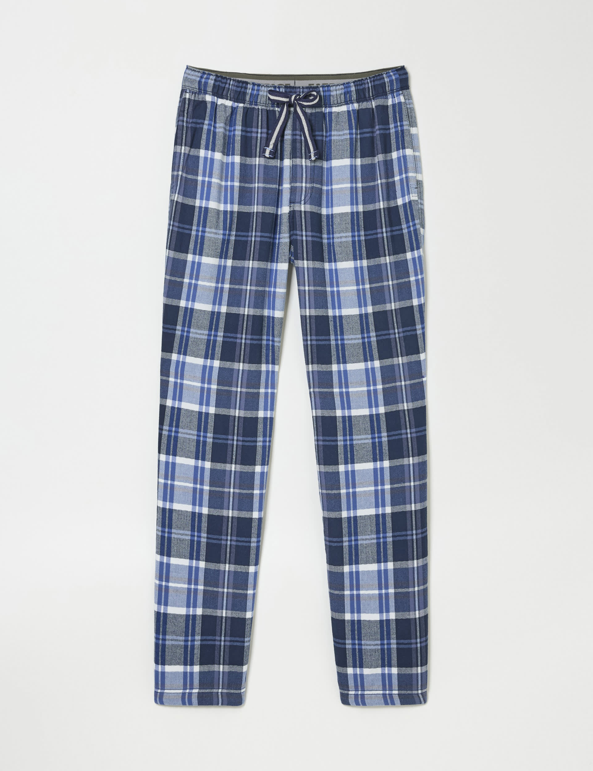 Fatface Men's Pure Cotton Check Pyjama Bottoms - XXLREG - Blue Mix, Blue Mix