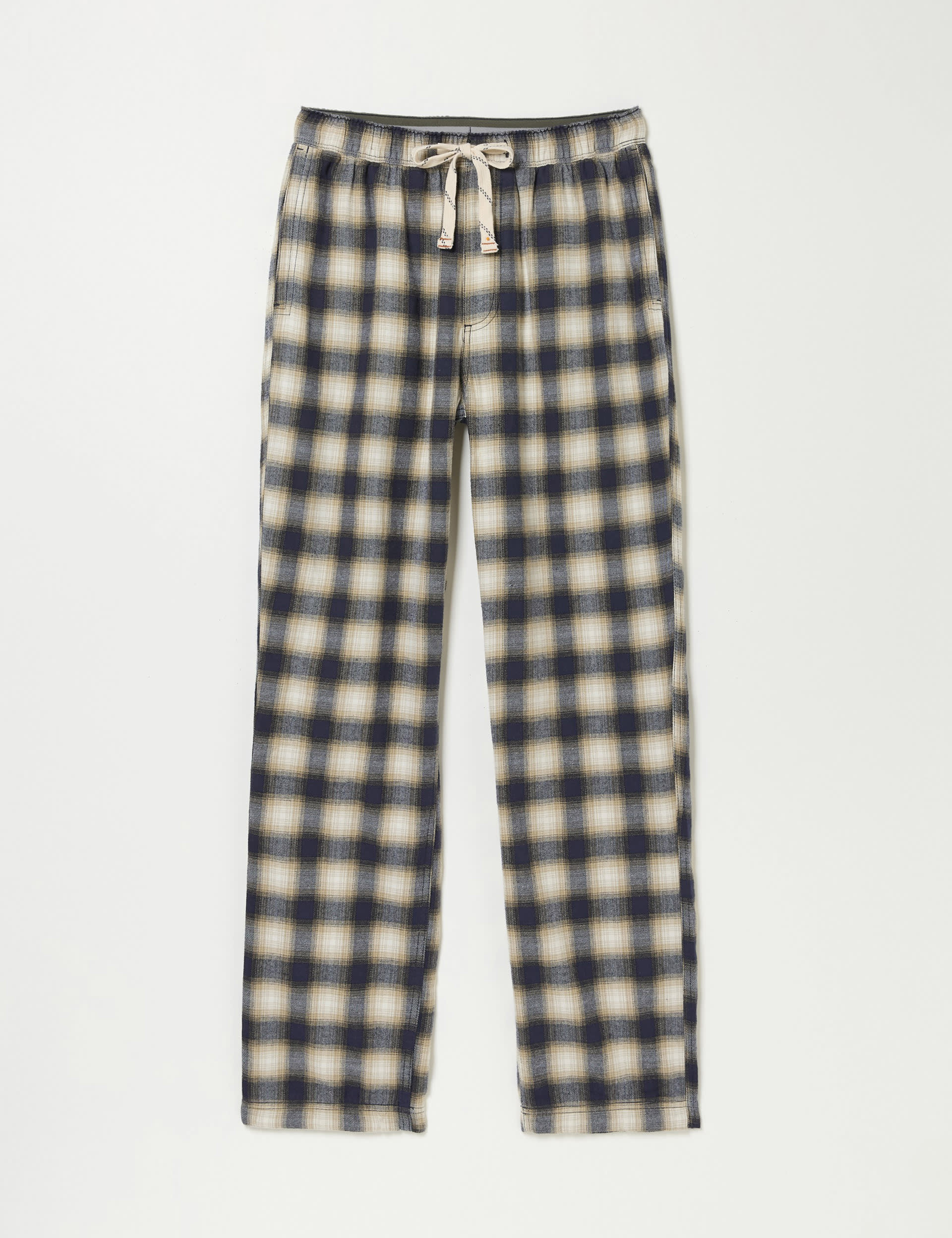 Fatface Men's Pure Cotton Checked Pyjama Bottoms - XXLREG - Natural Mix, Natural Mix