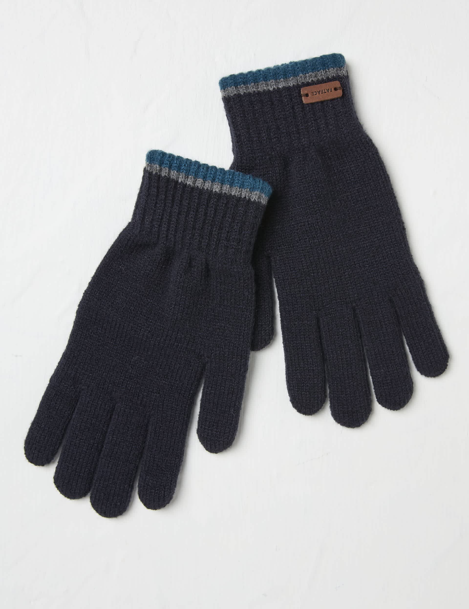 Fatface Men's Tipped Gloves - Navy, Navy