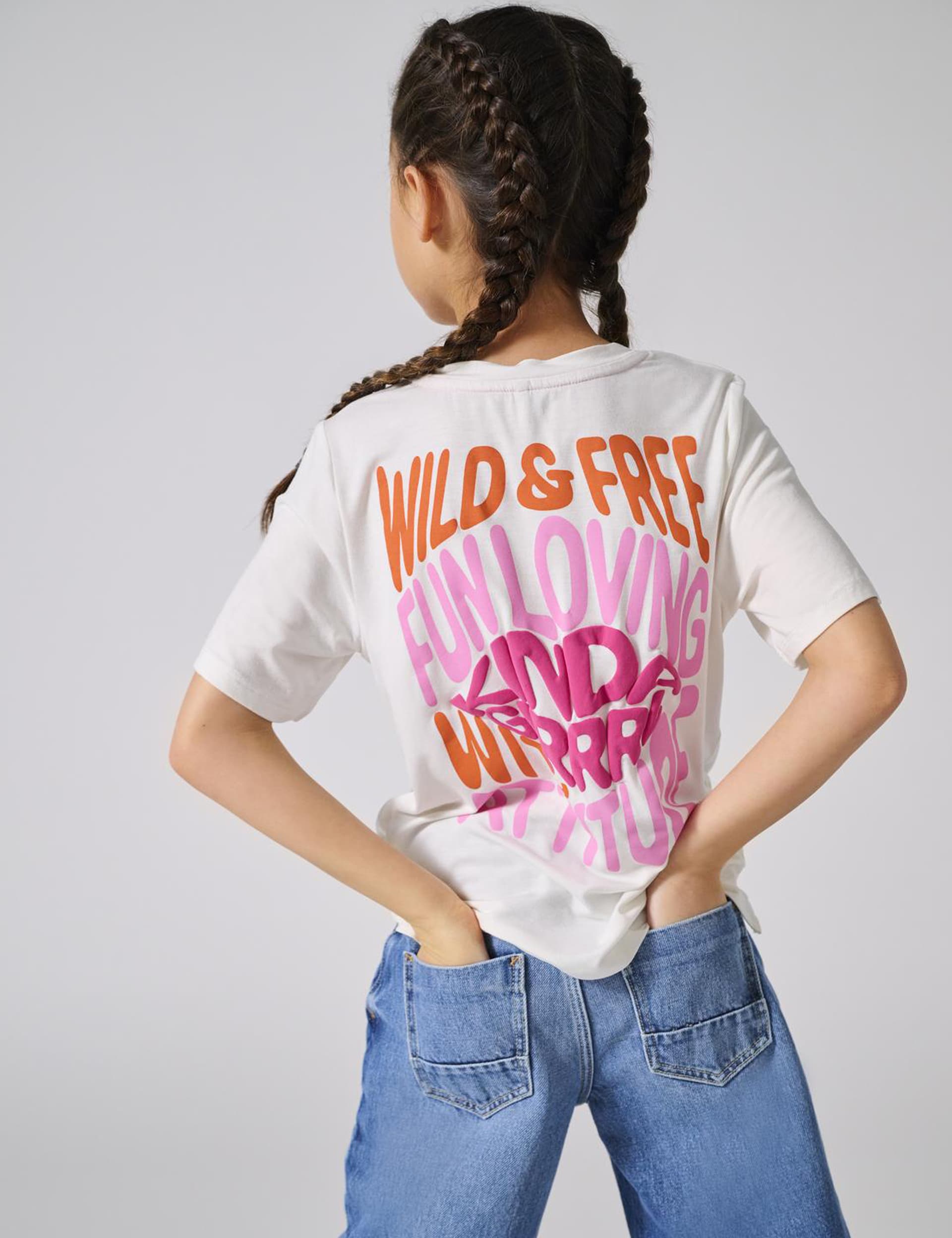 Kids Only Girls Slogan T-Shirt (7-14 Yrs)