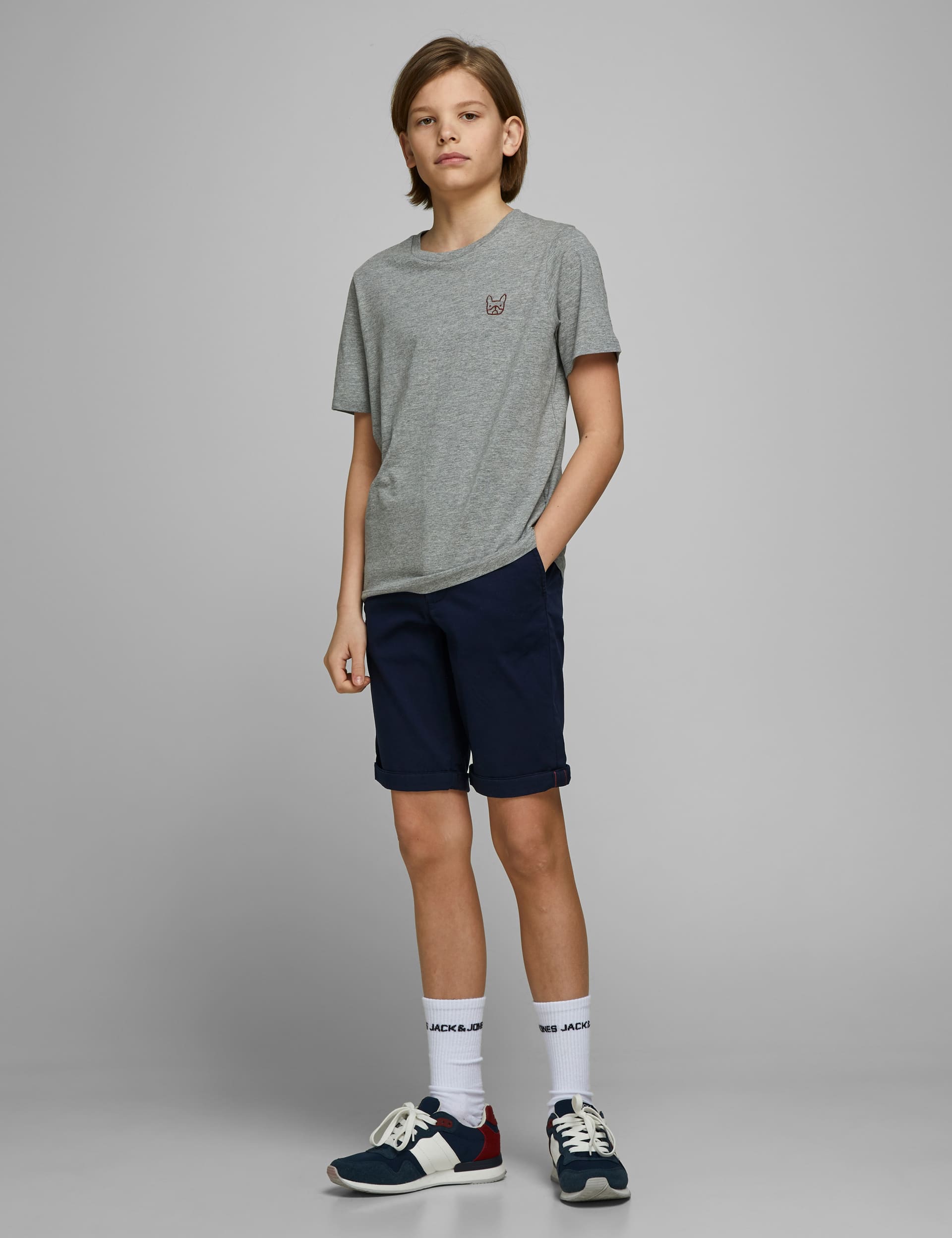 Jack & Jones Junior Boys Cotton Rich Shorts (8-16 Yrs) - 8y - Navy, Navy