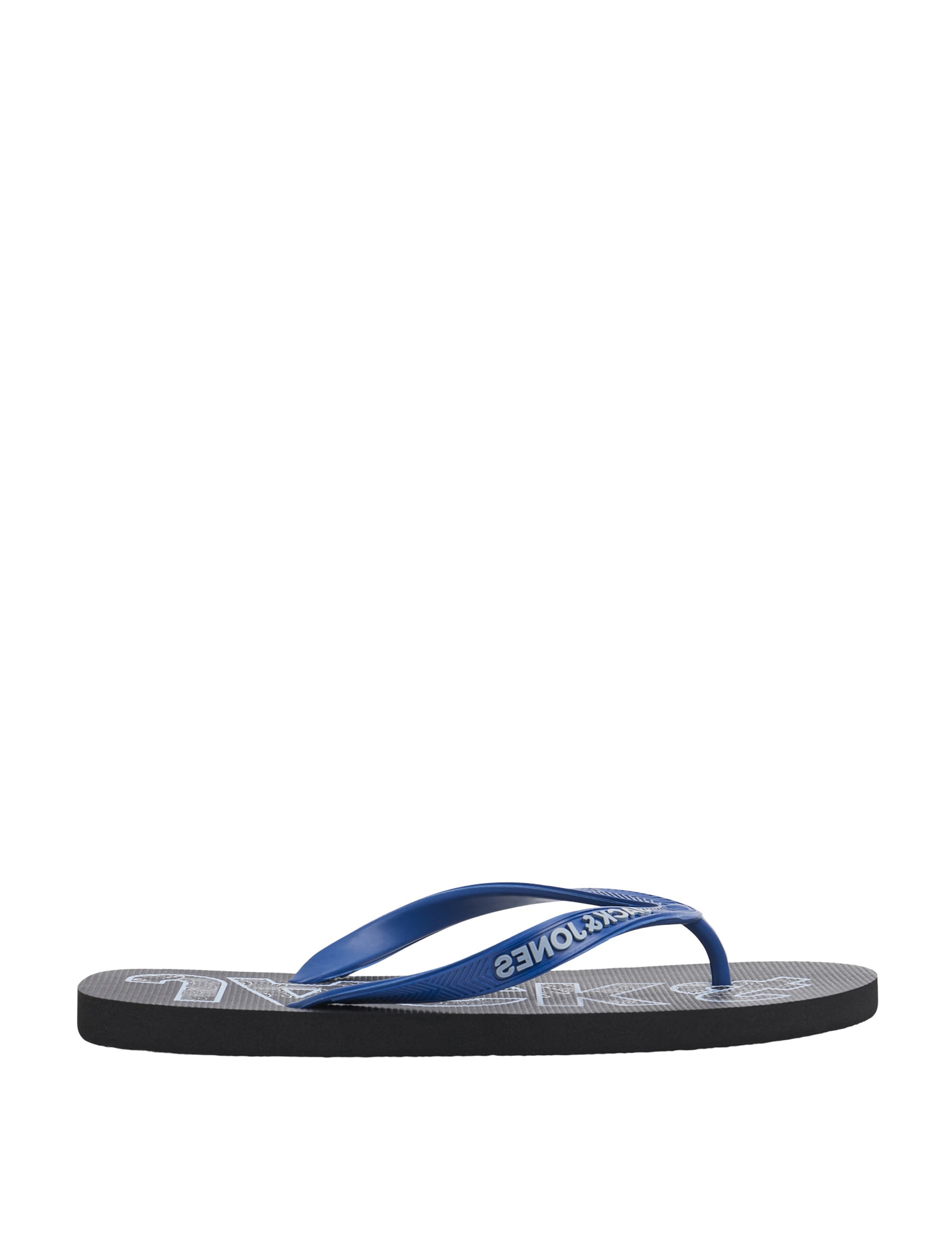 Jack & Jones Junior Boys Logo Flip Flops - 5-6 - Blue Mix, Blue Mix