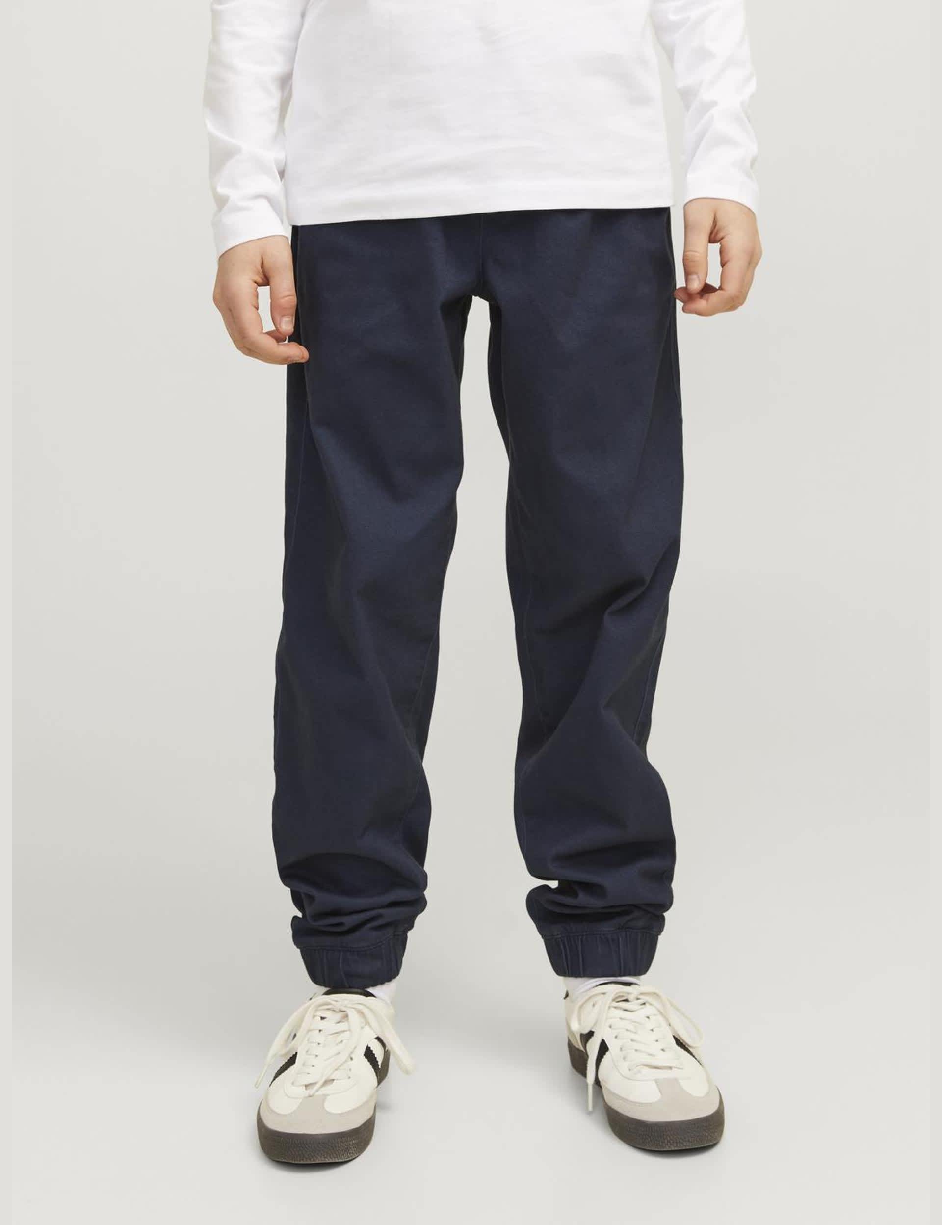 Jack & Jones Junior Boys Cotton Rich Joggers (8-16 Yrs) - 14y - Navy, Navy