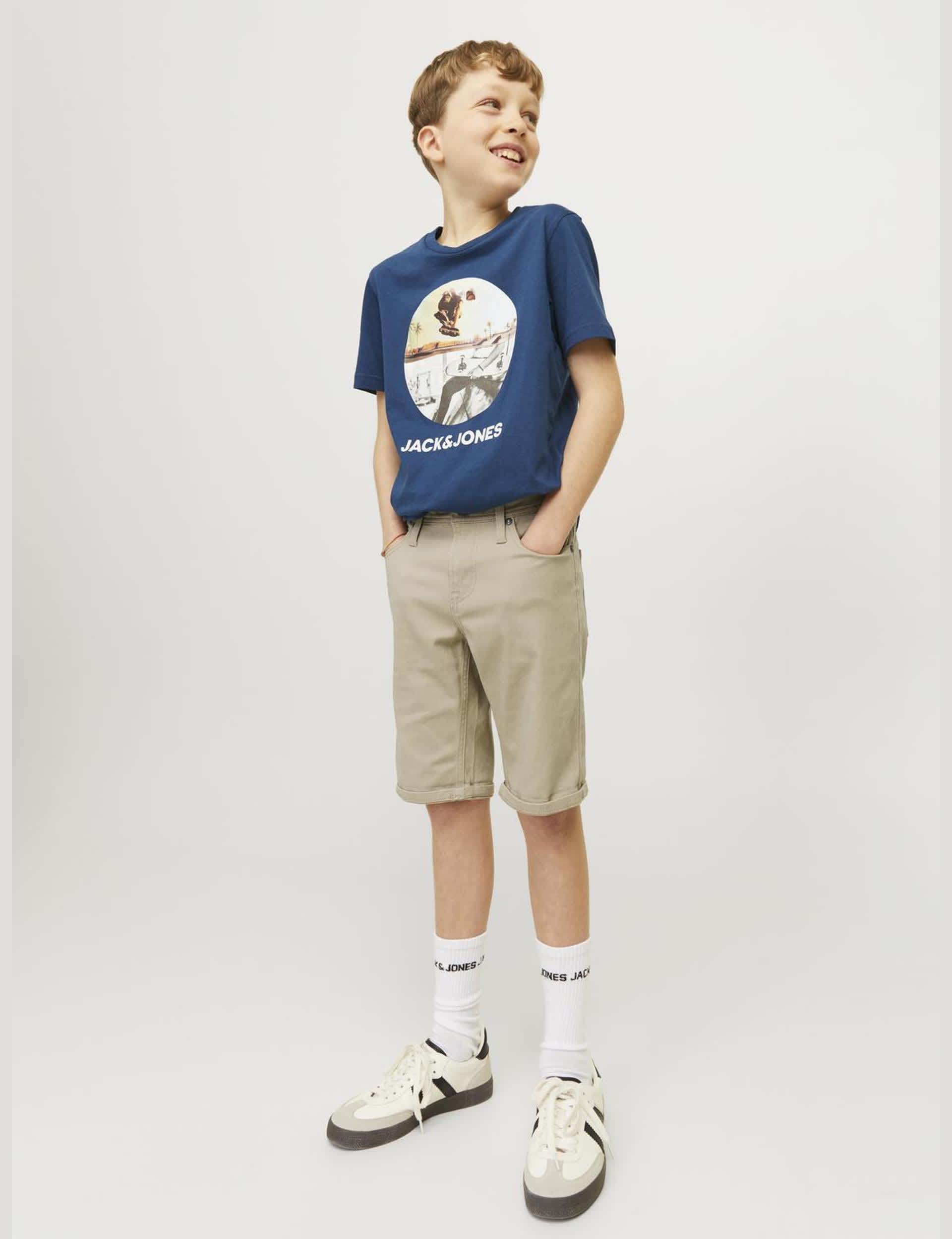 Jack & Jones Junior Boys Cotton Rich Denim Shorts (8-16 Yrs)