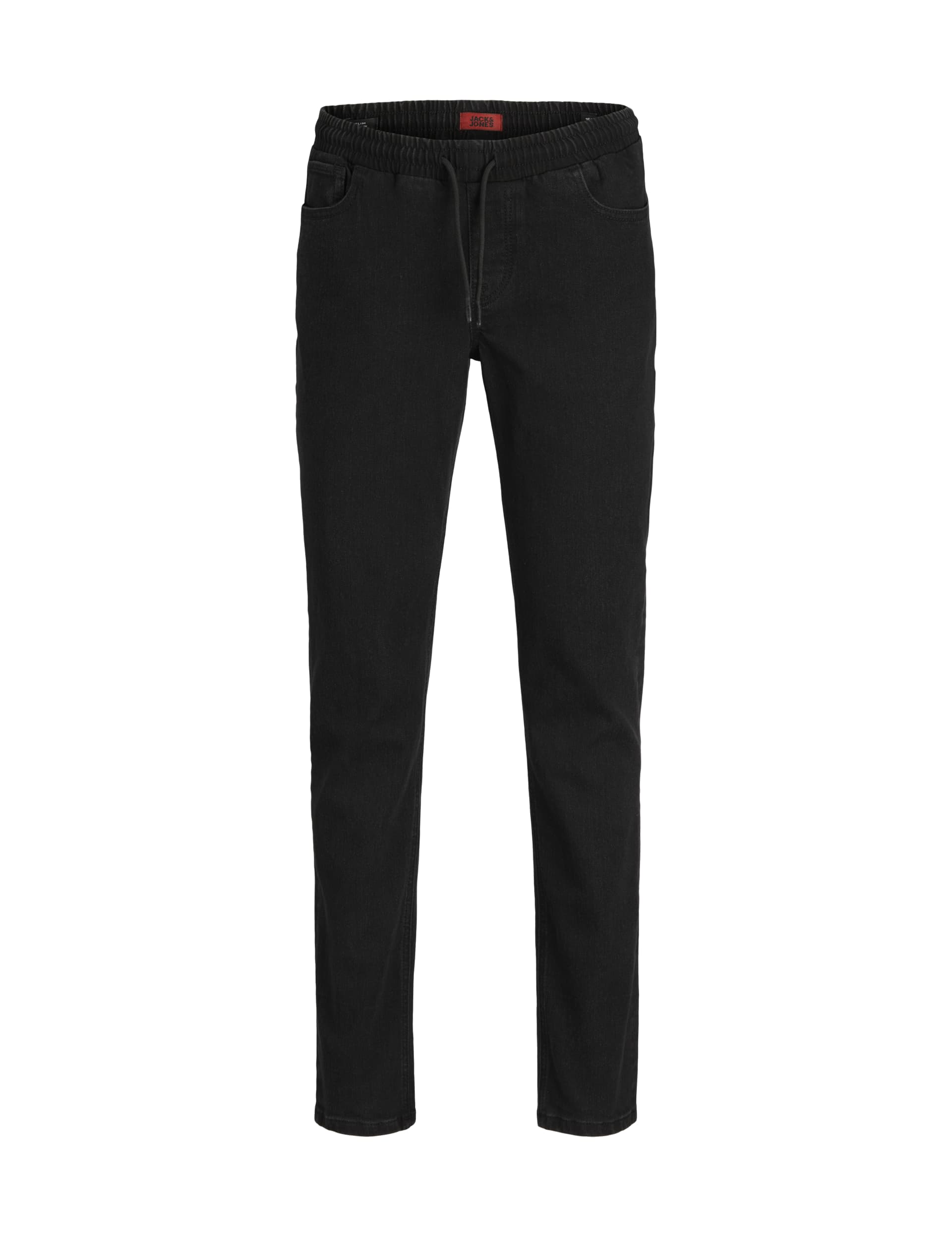 Jack & Jones Junior Boys Slim Denim Elasticated Waist Jeans (8-16 Yrs) - 8y - Black, Black