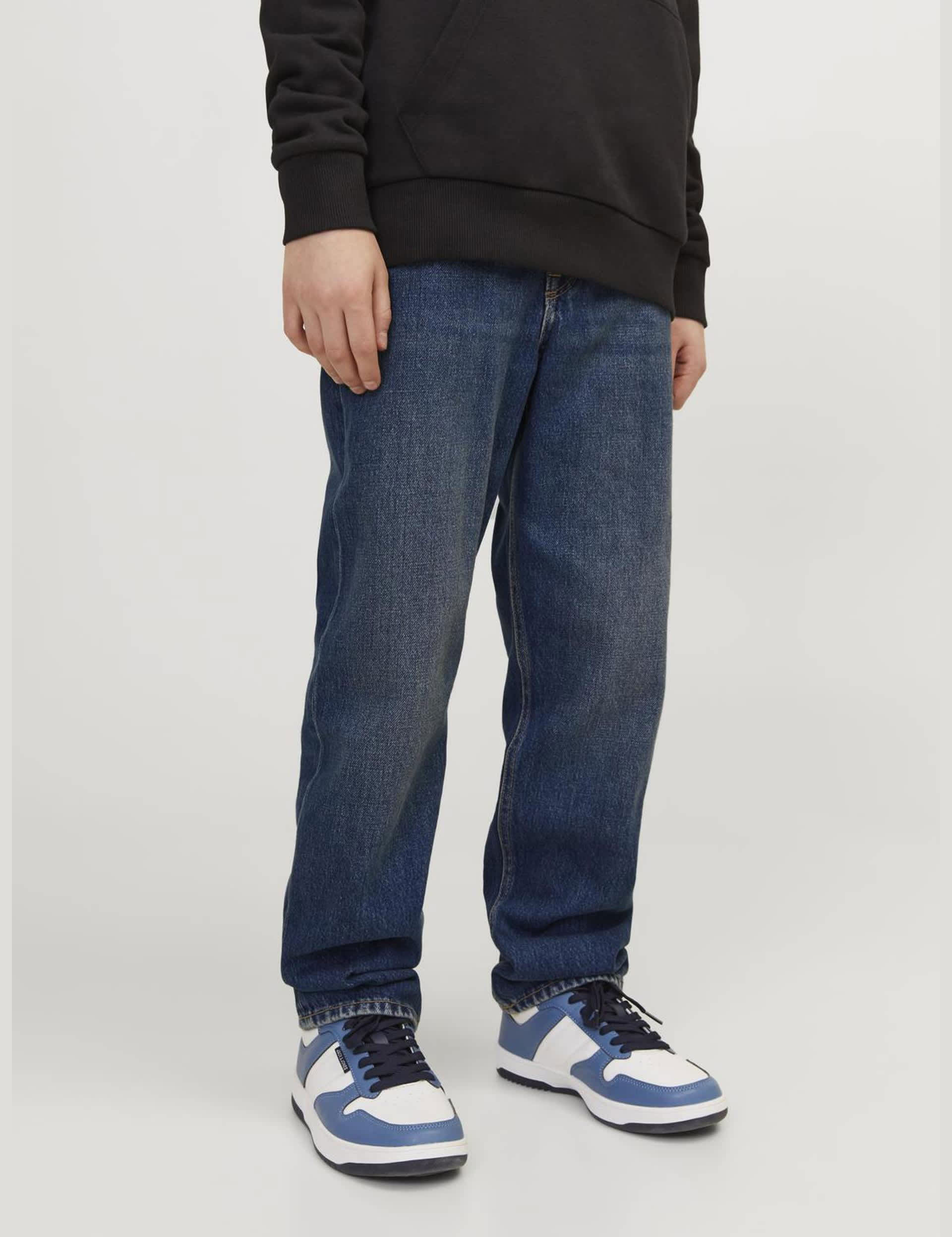 Jack & Jones Junior Boys Regular Pure Cotton Denim Jeans (8-16 Yrs) - 8y - Blue, Blue