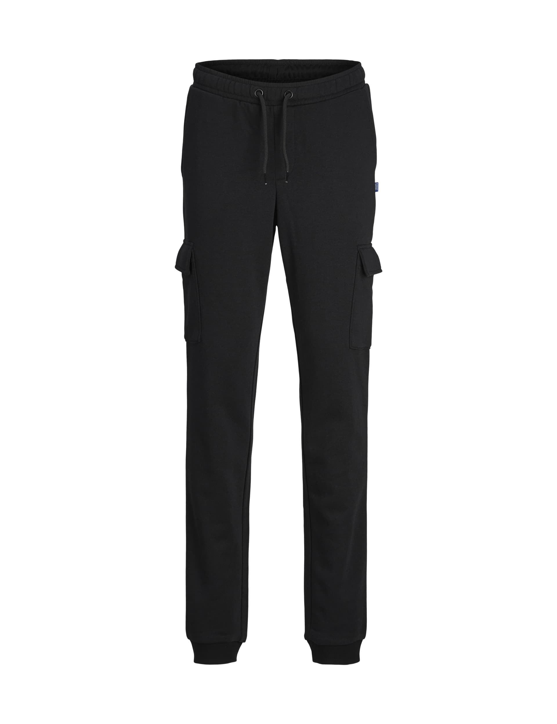 Jack & Jones Junior Boys Cotton Blend Cargo Trousers (8-16 Yrs) - 14y - Black, Black