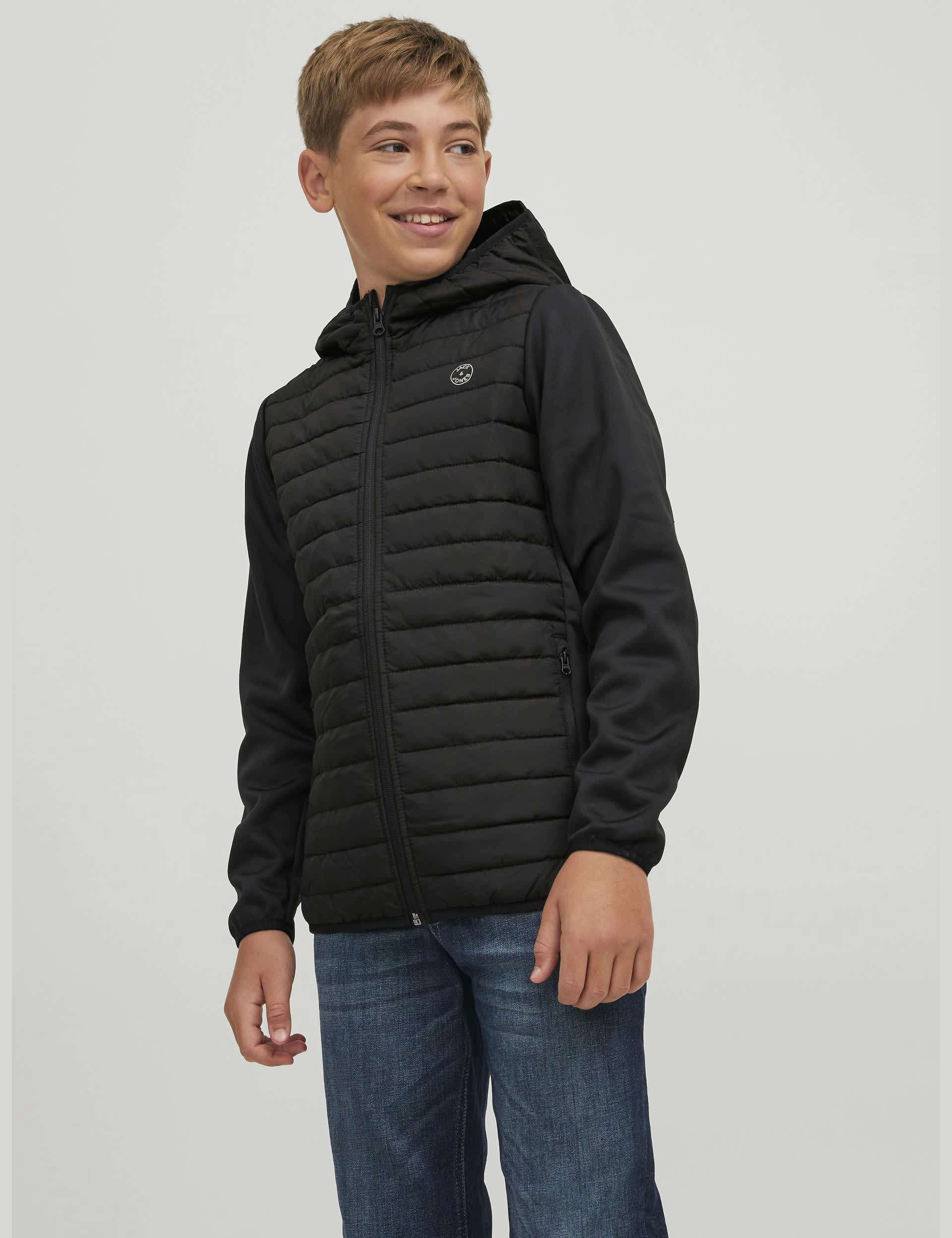 Jack & Jones Junior Boys Quilted Jacket (8-16 Yrs) - 12y - Black, Black,Navy