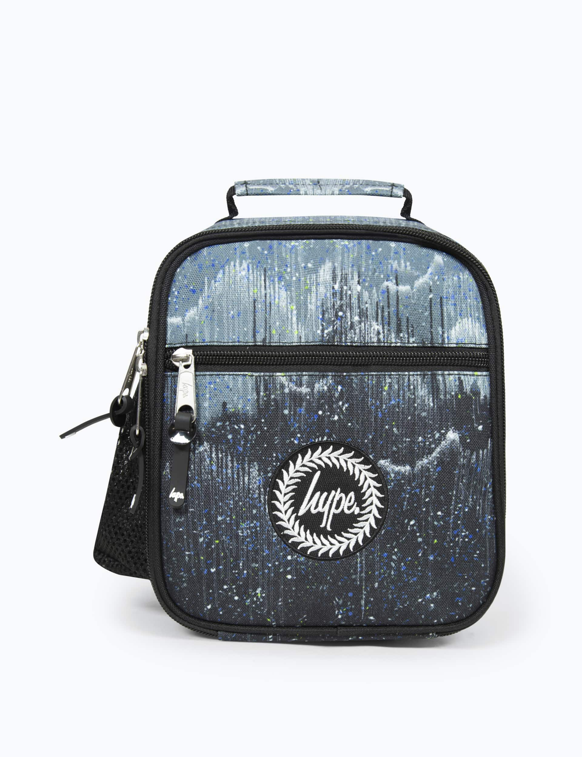 Hype Kids Glitter Drips Print Lunch Box - Black, Black