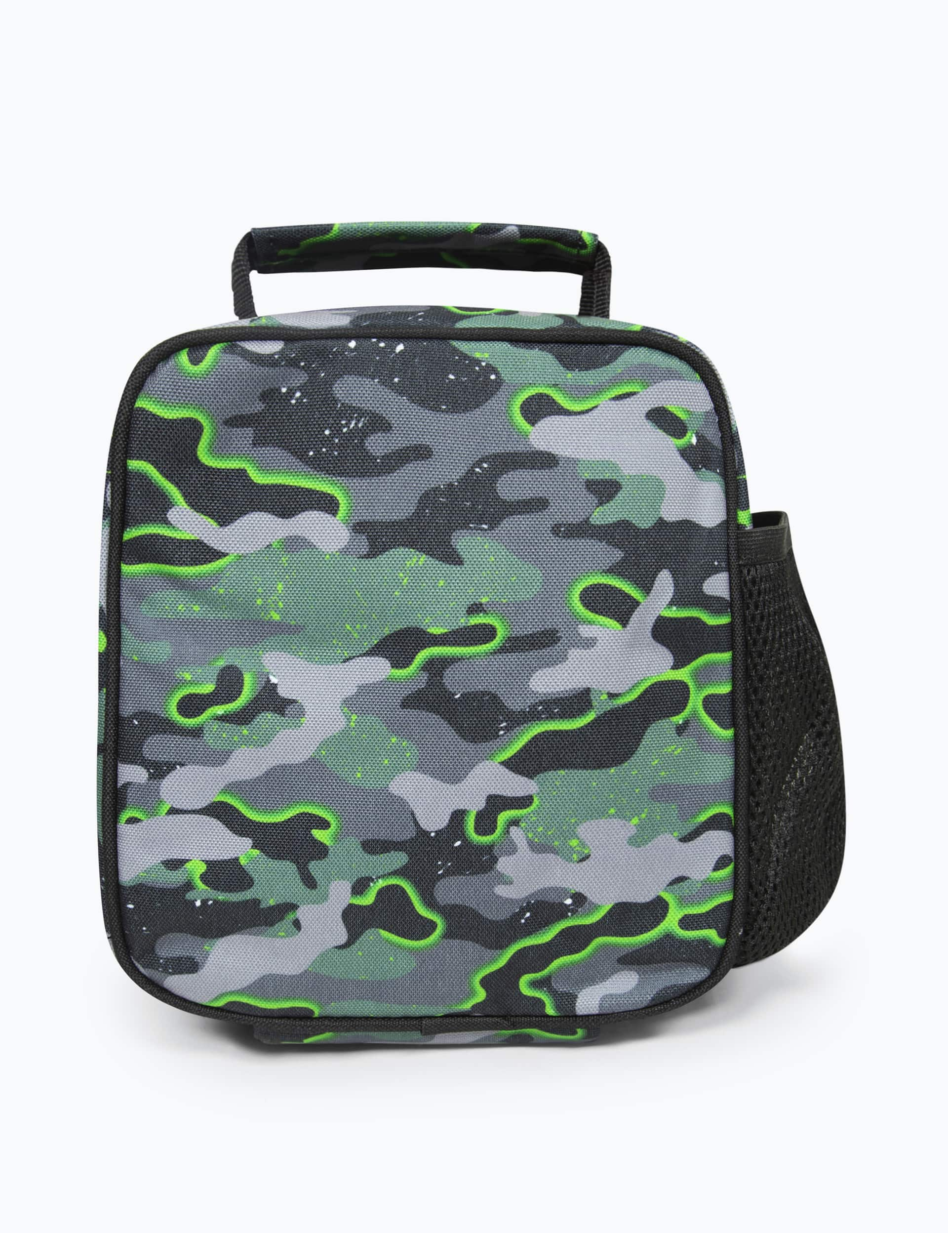 Hype Kids Glow Camouflage Print Lunch Box - Green, Green