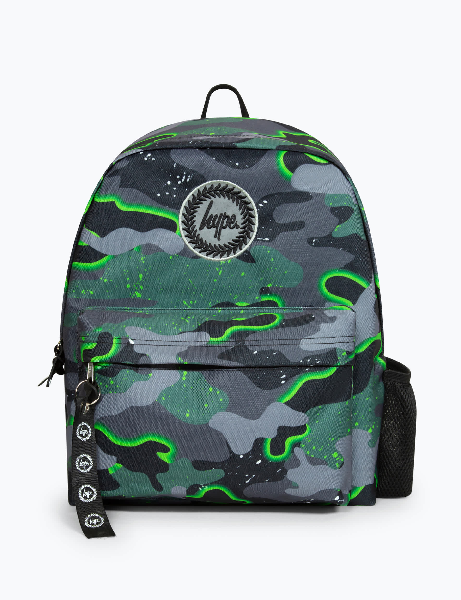 Hype Kids Camouflage Backpack - Green, Green