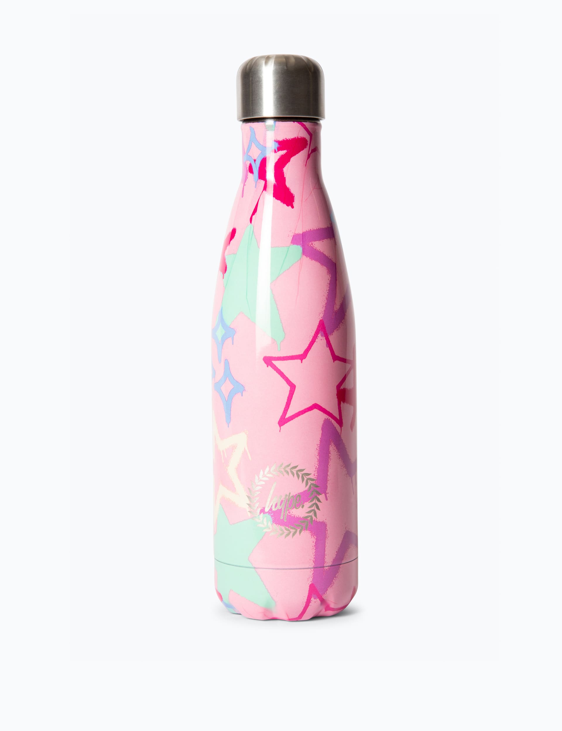 Hype Kids Graffiti Star Print Water Bottle - Black, Black