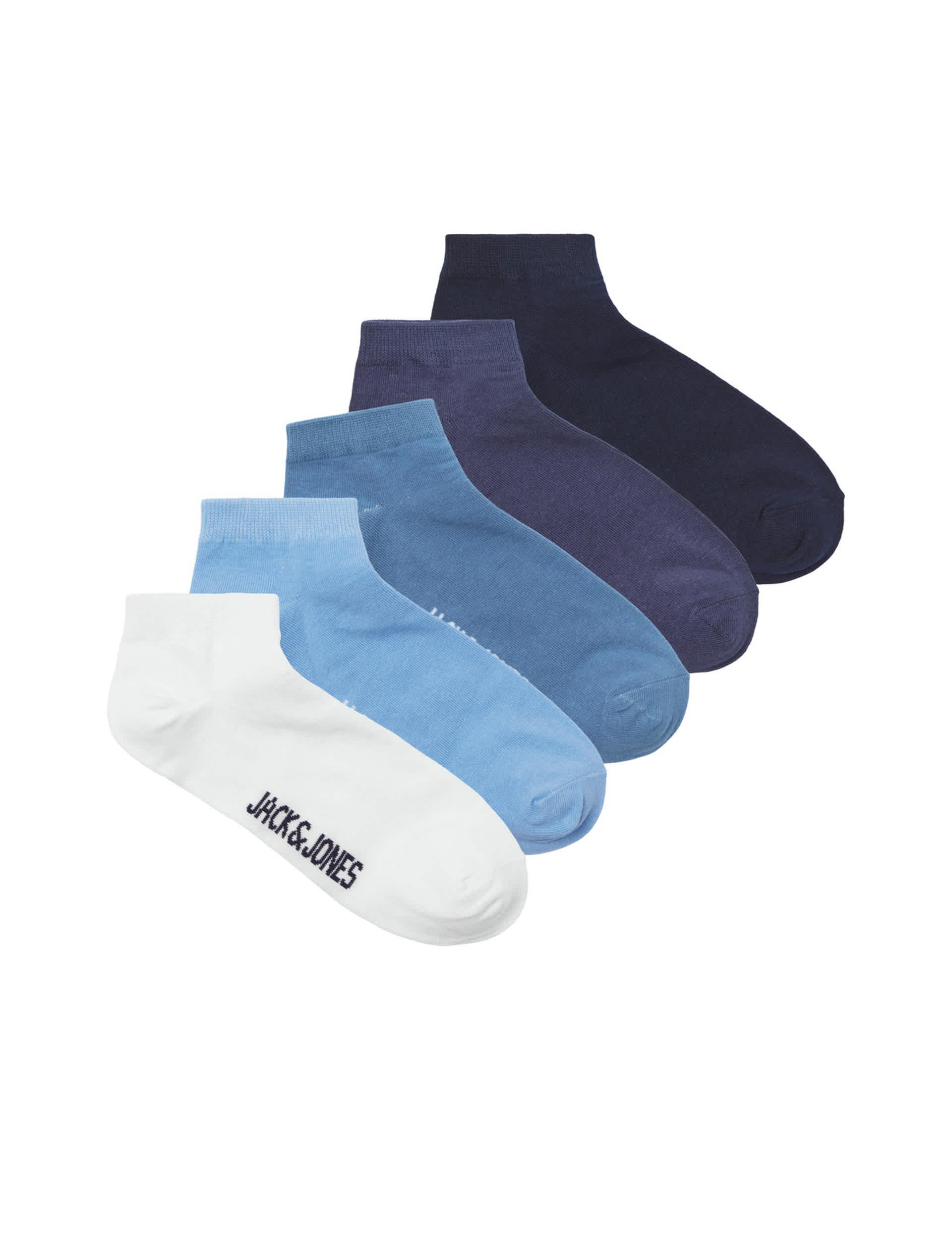 Jack & Jones Junior Boys 5pk Cotton Rich Short Socks - 5-9 - Multi, Multi