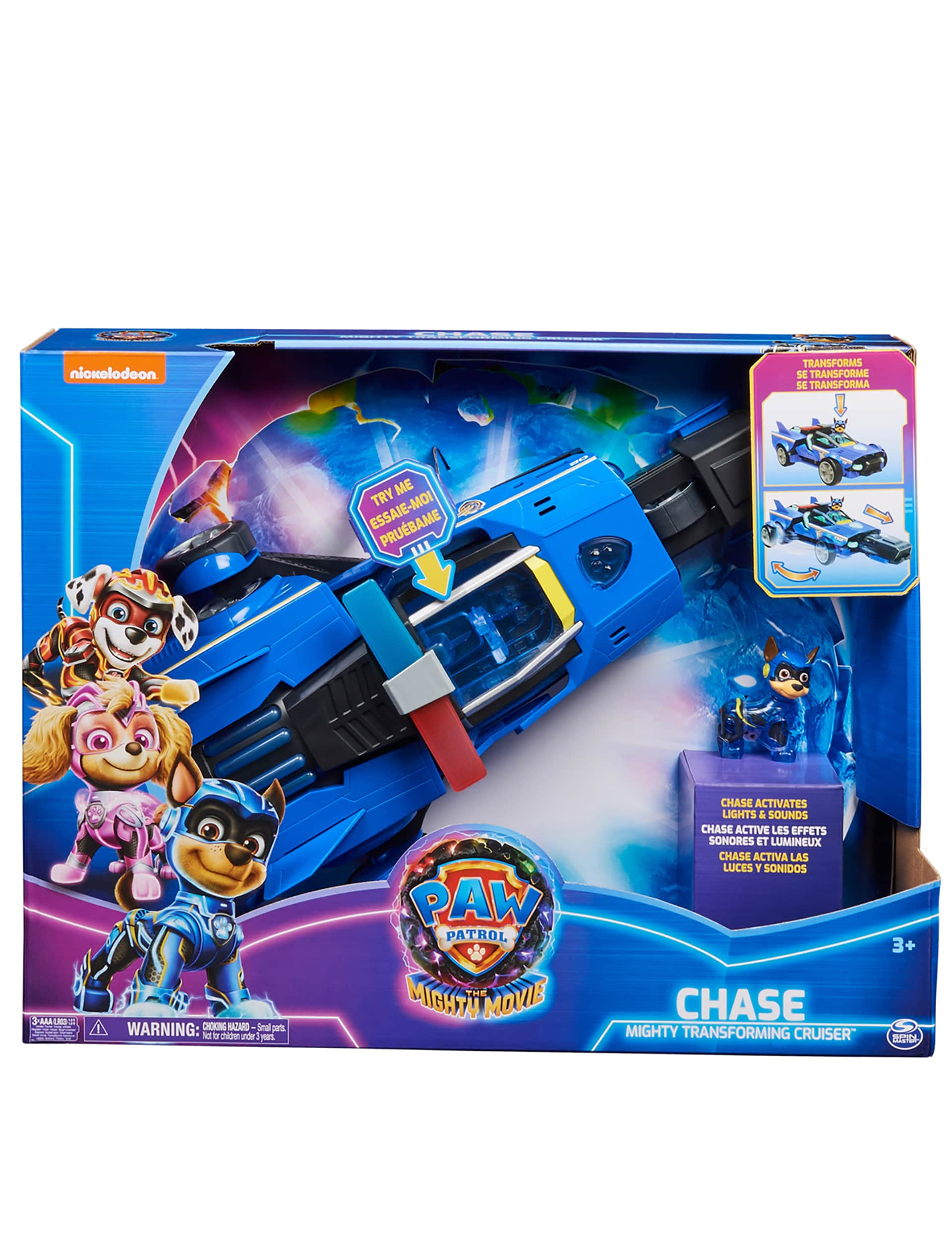 Paw Patrol Chase Mighty Transforming Cruiser (3+ Yrs)