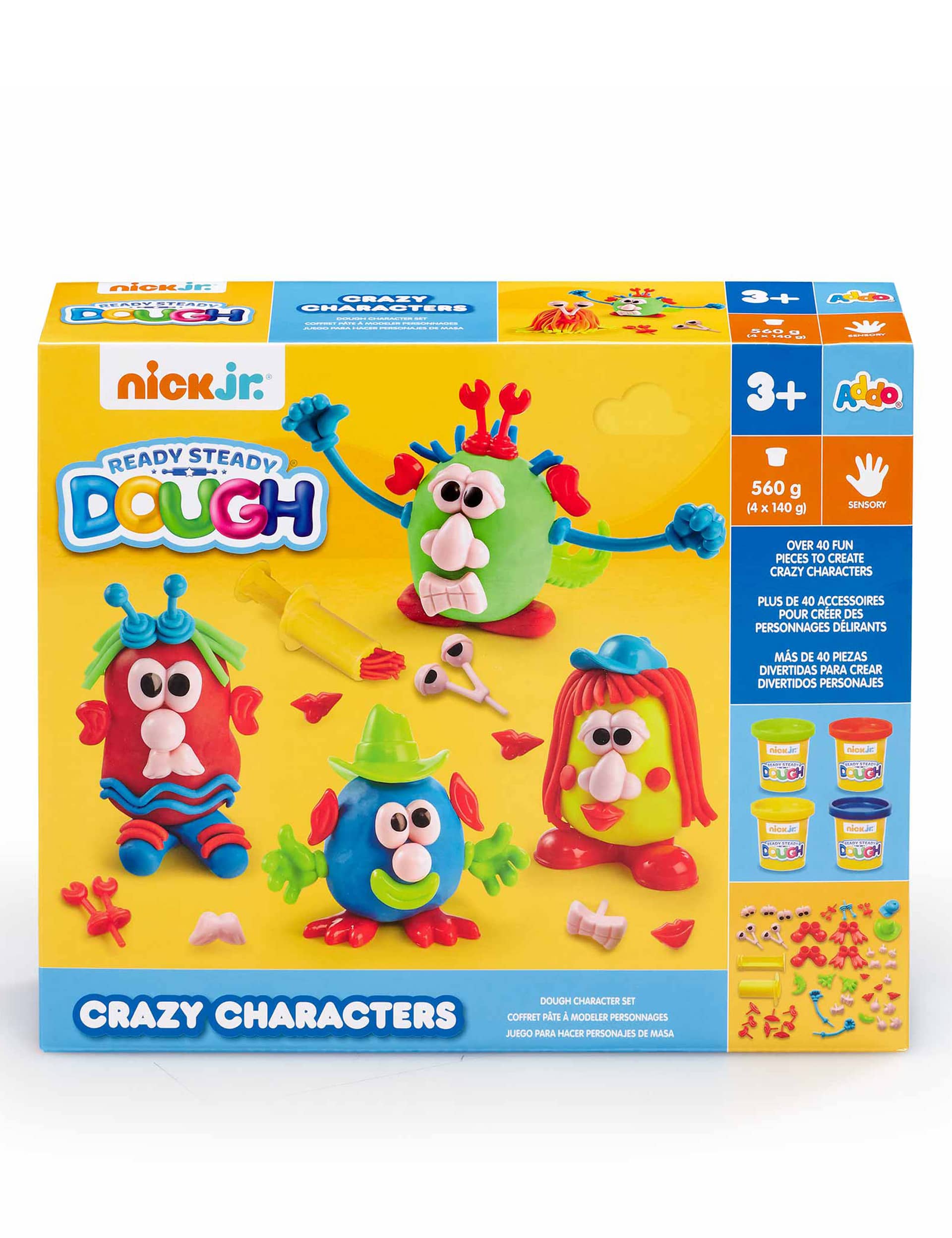 Ready Steady Dough Nick Jr. Ready Steady Dough Crazy Characters Playset (3+ Yrs)